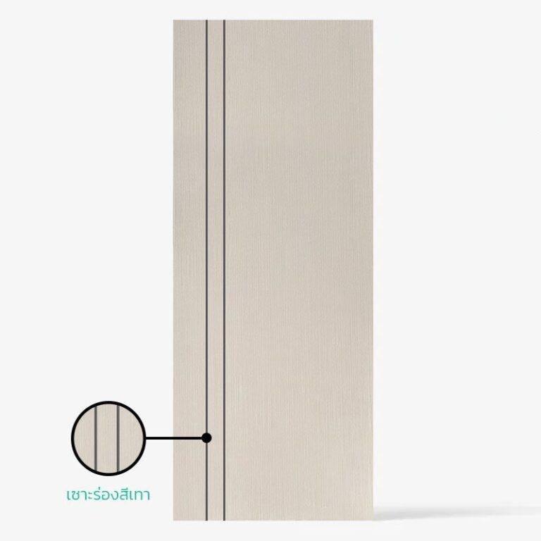 ECO-DOOR ประตูภายใน UPVC Extrusion ปิดผิว PVC FILM PE3 3.5*80*200