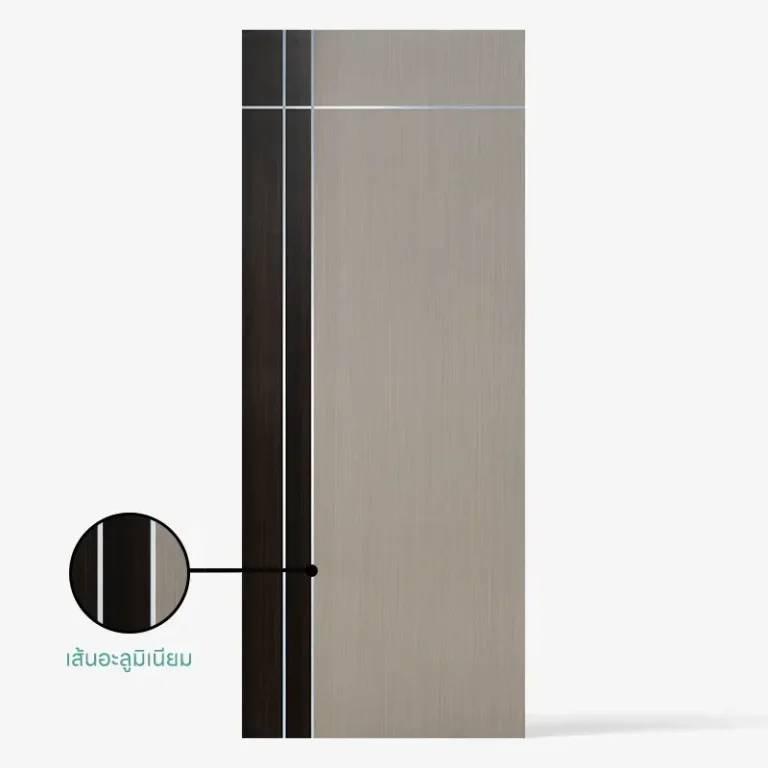 ประตู WPC 800*2000*35 mm. รุ่น WP 2 สีครีมอ่อนลายไม้ เซาะร่องเส้นอลูมิเนียม ECO-DOOR ประตู WPC 800*2000*35 mm. รุ่น WP 2 สีครีมอ่อนลายไม้ เซาะร่องเส้นอลูมิเนียม ECO-DOOR - ดำรงค์โฮมพลัส