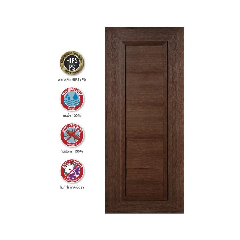 YES MOULDING ประตู รุ่น PS DE8020-16 สีแบล็คโคโคนัท 80*200ซม. (ไม่เจาะ) YES MOULDING ประตู รุ่น PS DE8020-16 สีแบล็คโคโคนัท 80*200ซม. (ไม่เจาะ) - ดำรงค์โฮมพลัส
