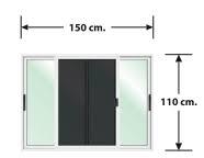 LYNN หน้าต่างบานเลื่อนสลับ+ชุดมุ้งลวด OK 150*110ซม. LP-OK-W07-00
