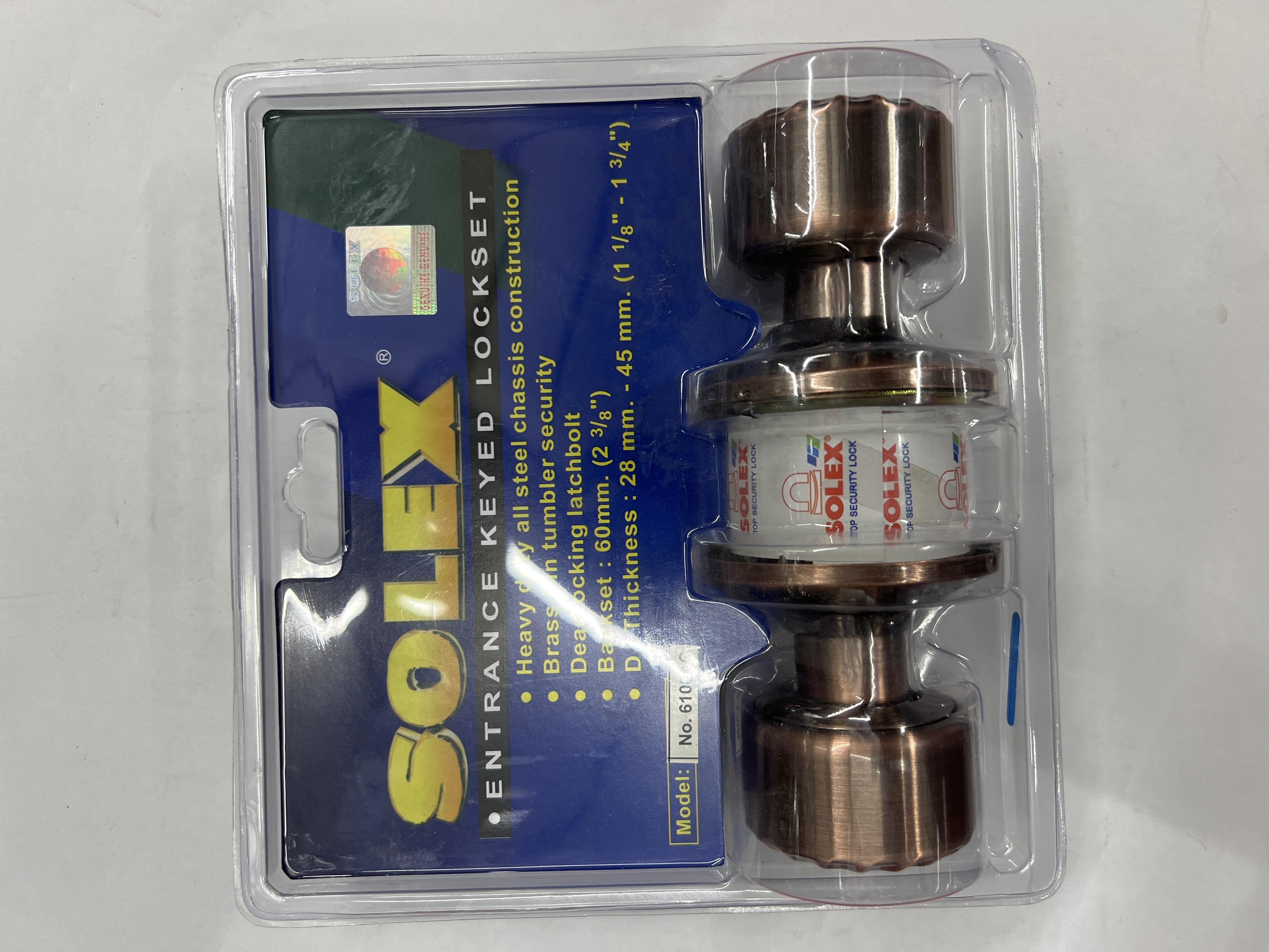 SOLEX ลูกบิด(แผง) 6100AC ลายไม้ SOLEX ลูกบิด(แผง) 6100AC ลายไม้ - ดำรงค์โฮมพลัส