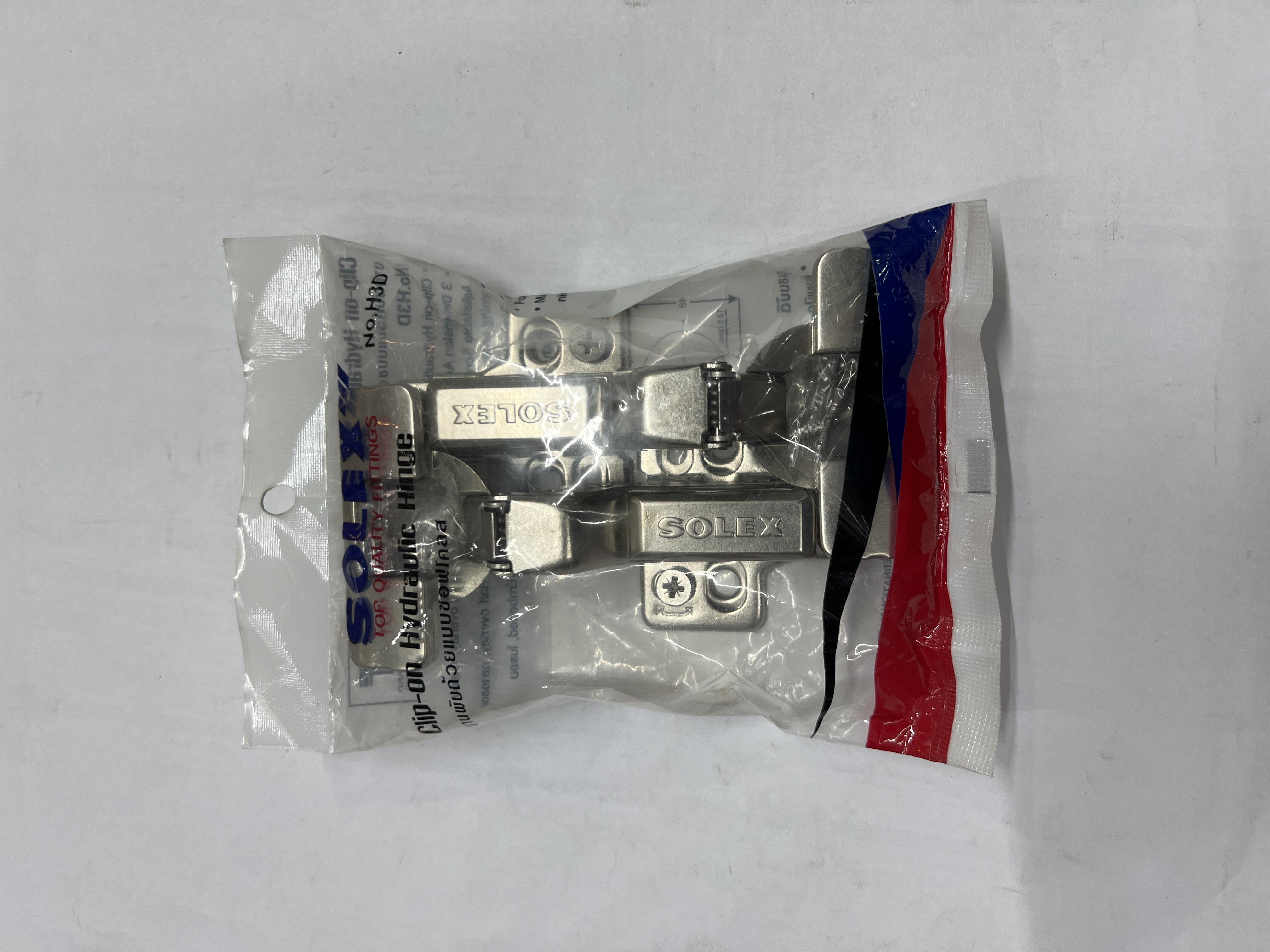 SOLEX บานพับ Soft close H3D ในขอบ (คู่) SOLEX บานพับ Soft close H3D ในขอบ (คู่) - ดำรงค์โฮมพลัส