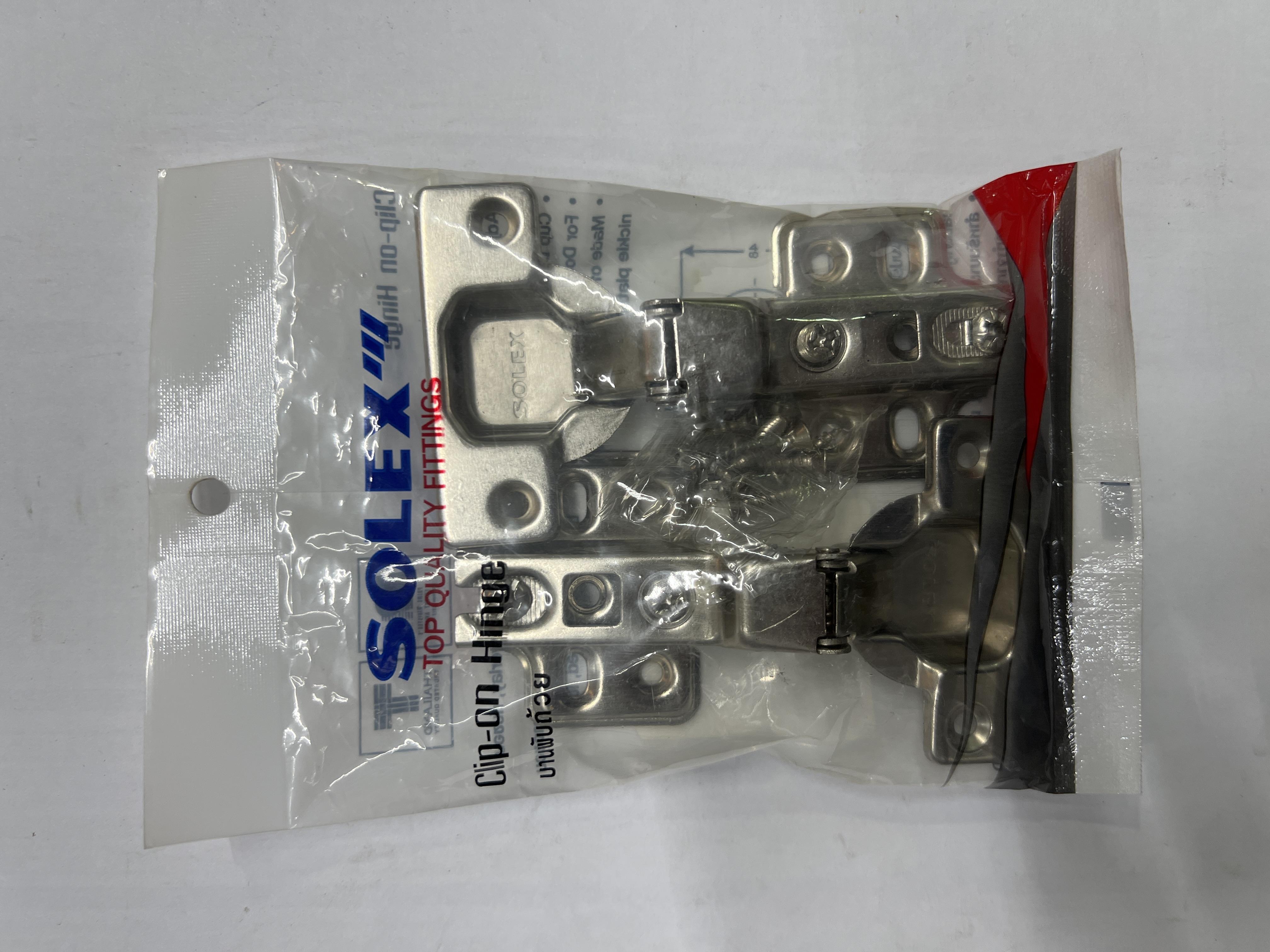 SOLEX บานพับถ้วยแบบ กลางขอบ (แพ็ค 2 Pcs.) SOLEX บานพับถ้วยแบบ กลางขอบ (แพ็ค 2 Pcs.) - ดำรงค์โฮมพลัส