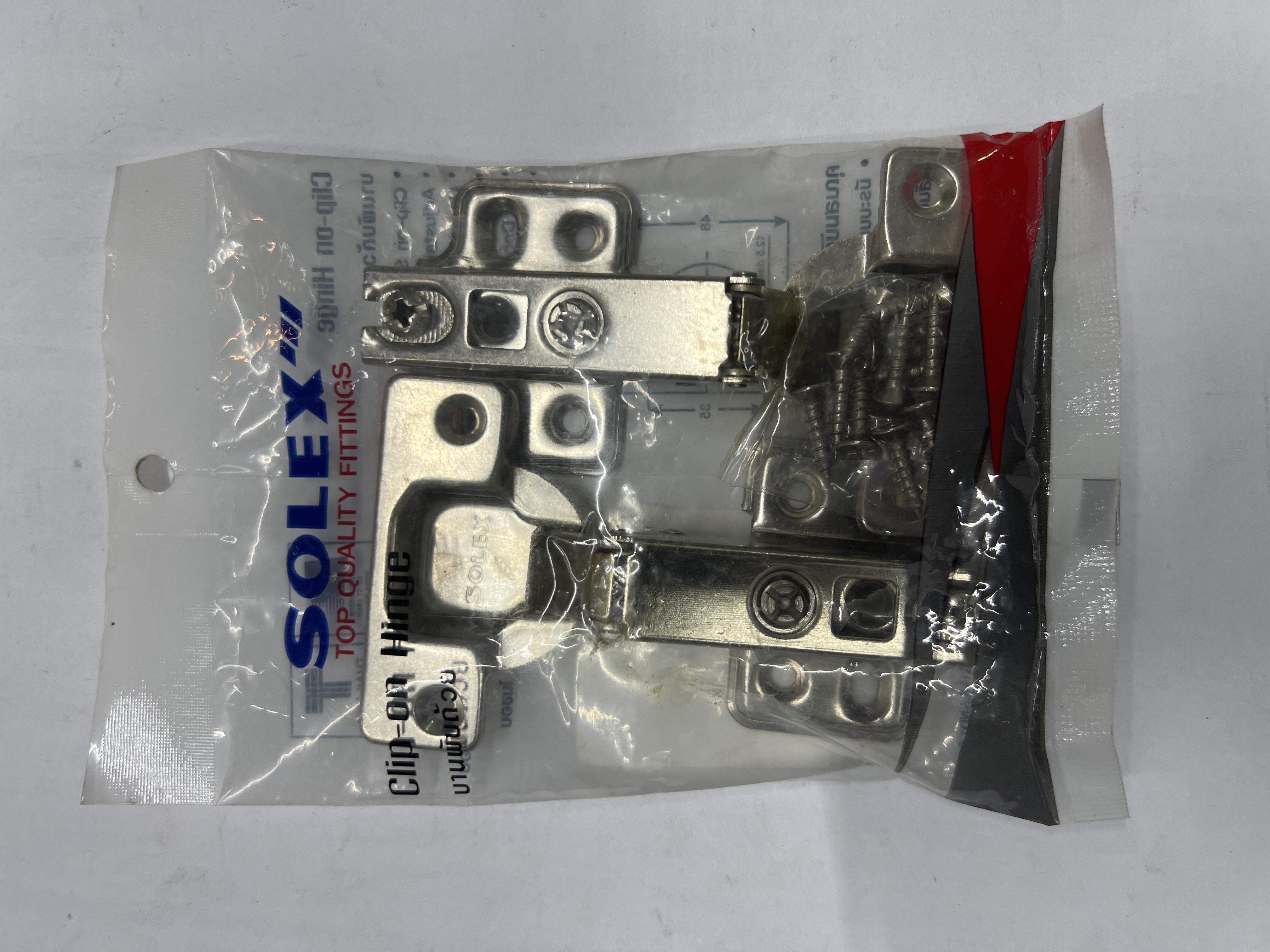 SOLEX บานพับถ้วยแบบ ทับขอบ (แพ็ค 2 Pcs.) SOLEX บานพับถ้วยแบบ ทับขอบ (แพ็ค 2 Pcs.) - ดำรงค์โฮมพลัส