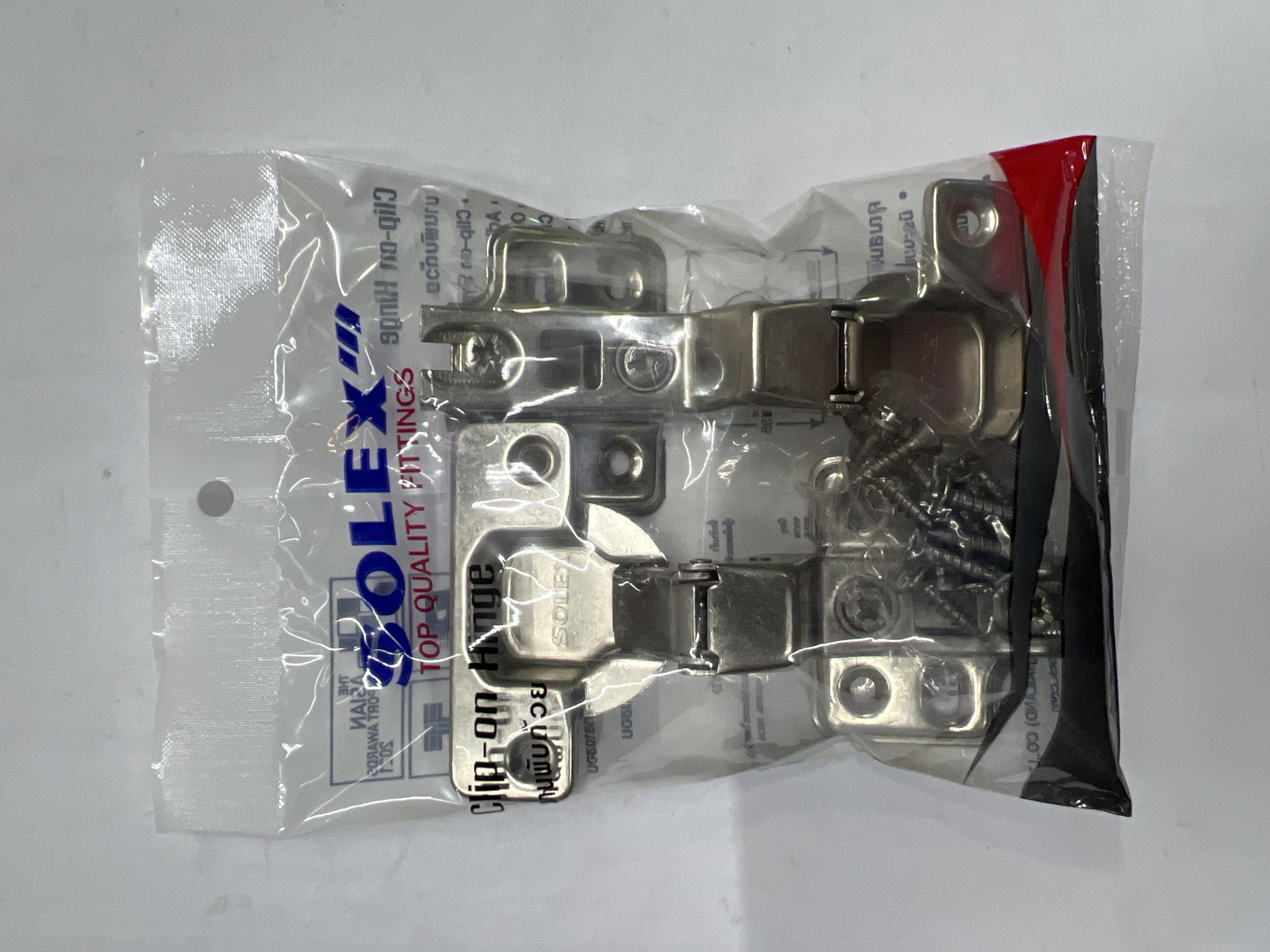 SOLEX บานพับถ้วยแบบ ในขอบ (แพ็ค 2 Pcs.) SOLEX บานพับถ้วยแบบ ในขอบ (แพ็ค 2 Pcs.) - ดำรงค์โฮมพลัส