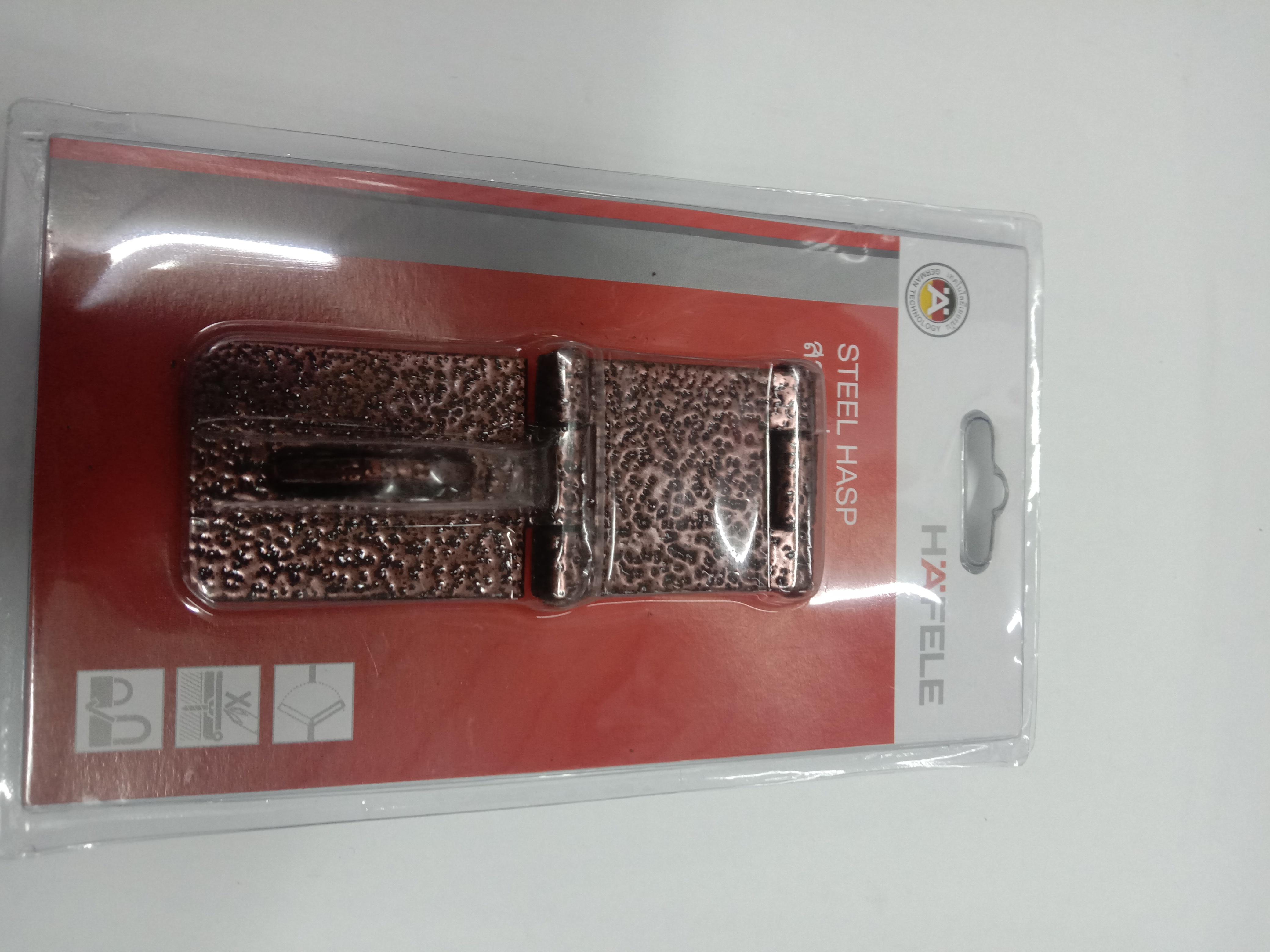 HAFELE สายยู 3ตอน ดำแดง DOU.FOLDS STEEL HASP EPOX.AC #482.01.877 HAFELE สายยู 3ตอน ดำแดง DOU.FOLDS STEEL HASP EPOX.AC #482.01.877 - ดำรงค์โฮมพลัส