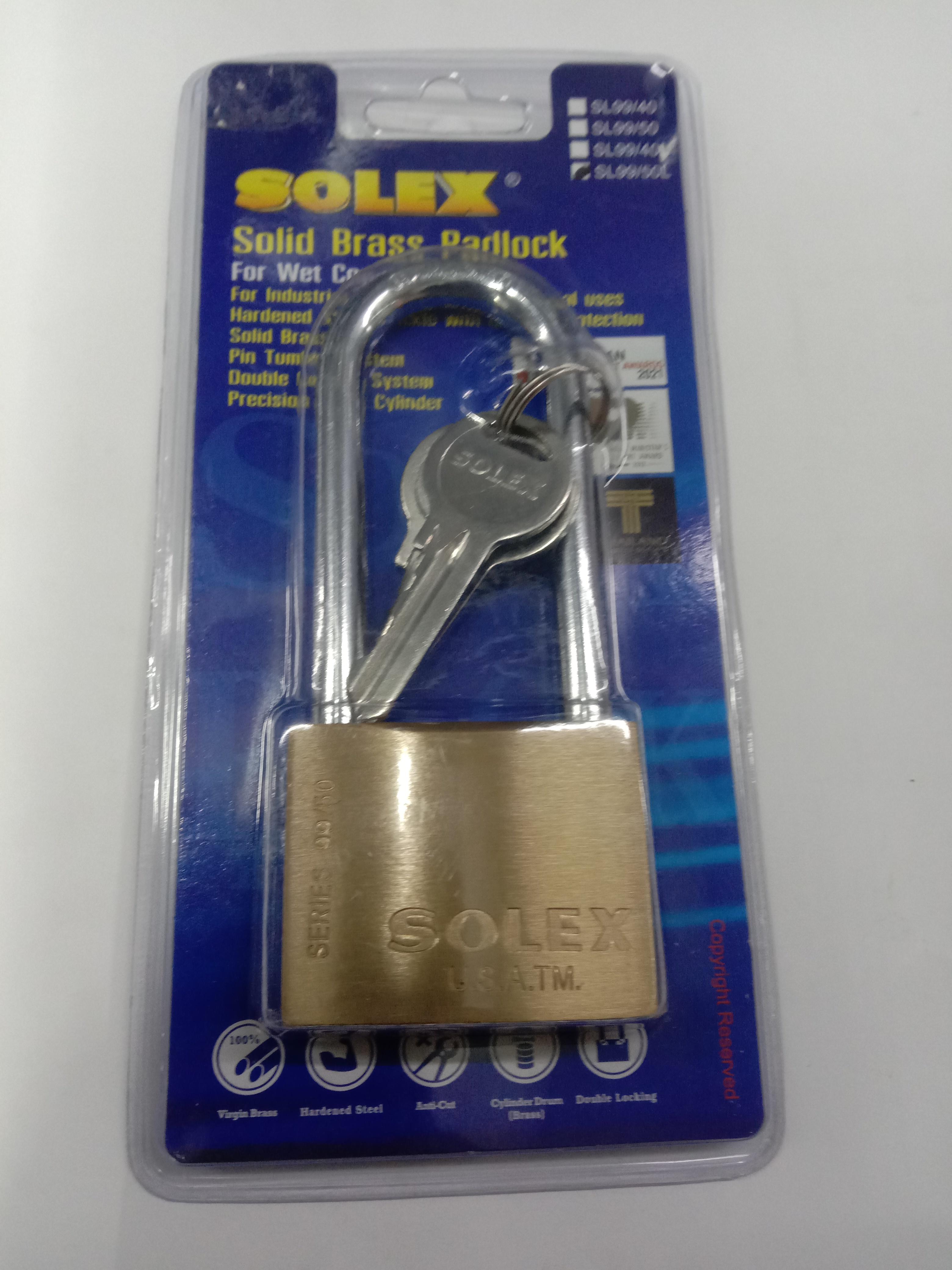 SOLEX กุญแจสปริง(แผง) SL 99 L50MM SOLEX กุญแจสปริง(แผง) SL 99 L50MM - ดำรงค์โฮมพลัส