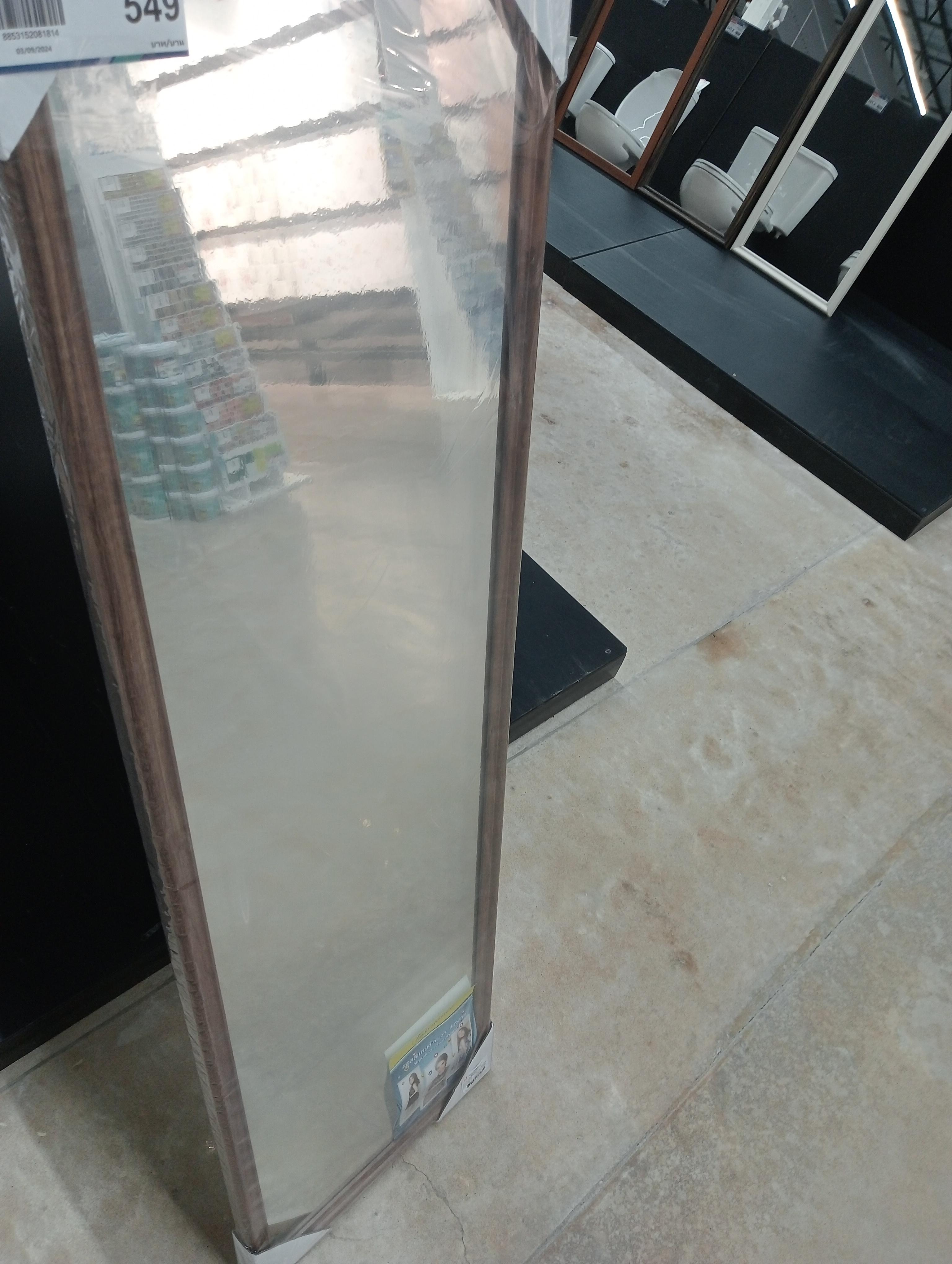 Elegance กระจกโมเดลล่า 39*130.5cm. EG8181 ลายไม้มอคค่า Elegance กระจกโมเดลล่า 39*130.5cm. EG8181 ลายไม้มอคค่า - ดำรงค์โฮมพลัส