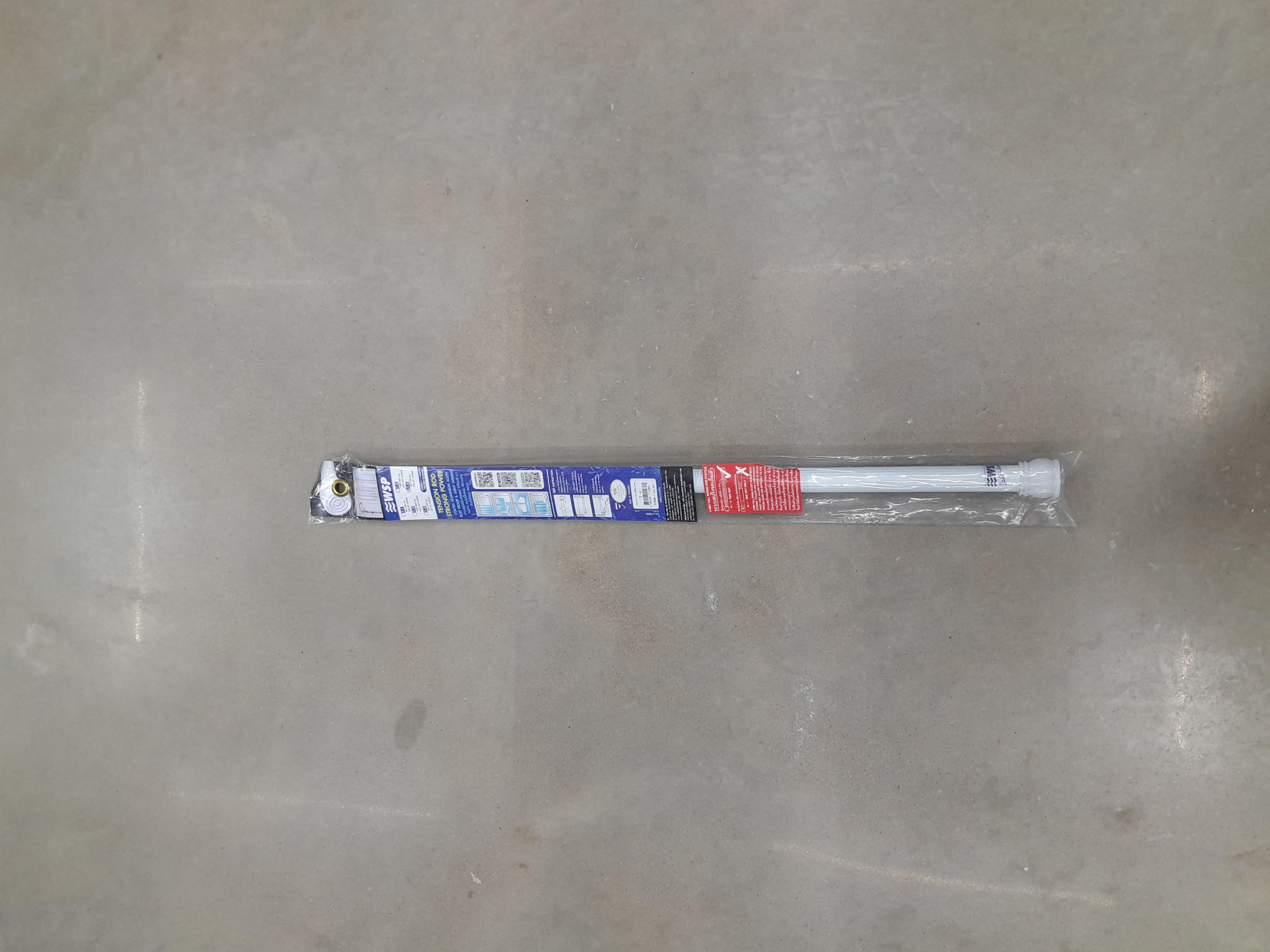 WSP ราวแขวนม่านดึงขยาย2ทาง T-4 สปริงเกลียว สีขาว 60-105 cm. WSP ราวแขวนม่านดึงขยาย2ทาง T-4 สปริงเกลียว สีขาว 60-105 cm. - ดำรงค์โฮมพลัส
