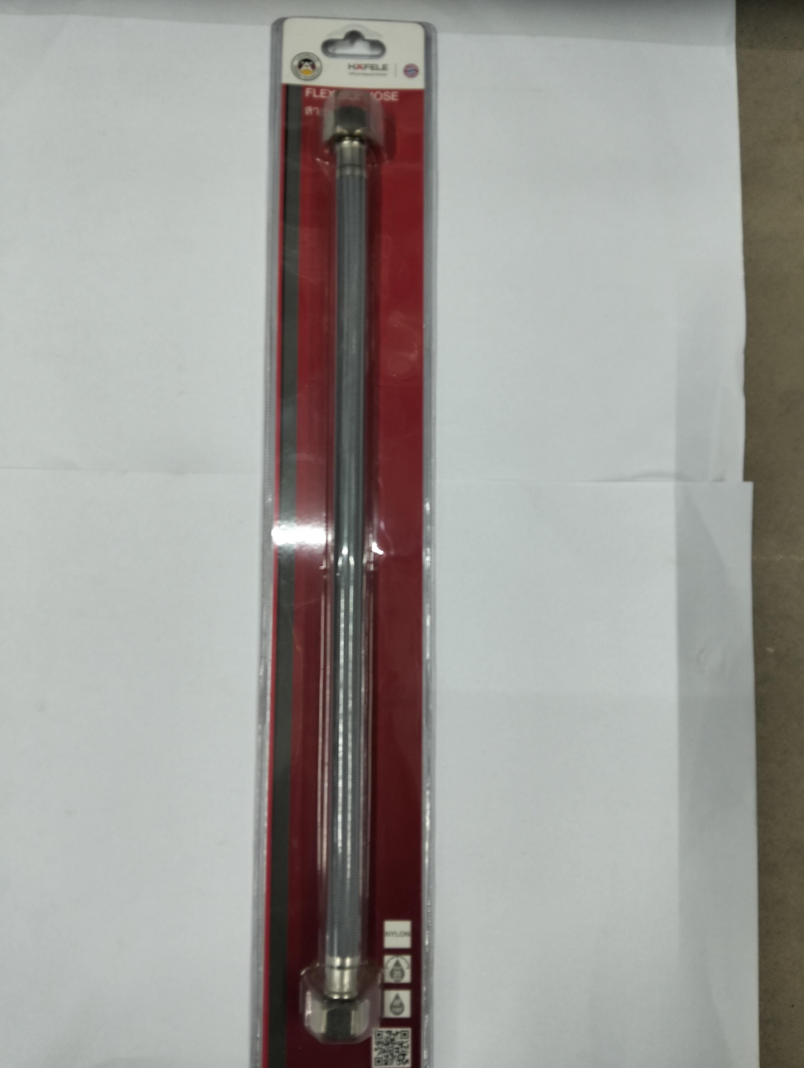 HAFELE สายน้ำดี 1/2X1/2X16นิ้วNYLONHOSE BRASS #485.60.973 HAFELE สายน้ำดี 1/2X1/2X16นิ้วNYLONHOSE BRASS #485.60.973 - ดำรงค์โฮมพลัส
