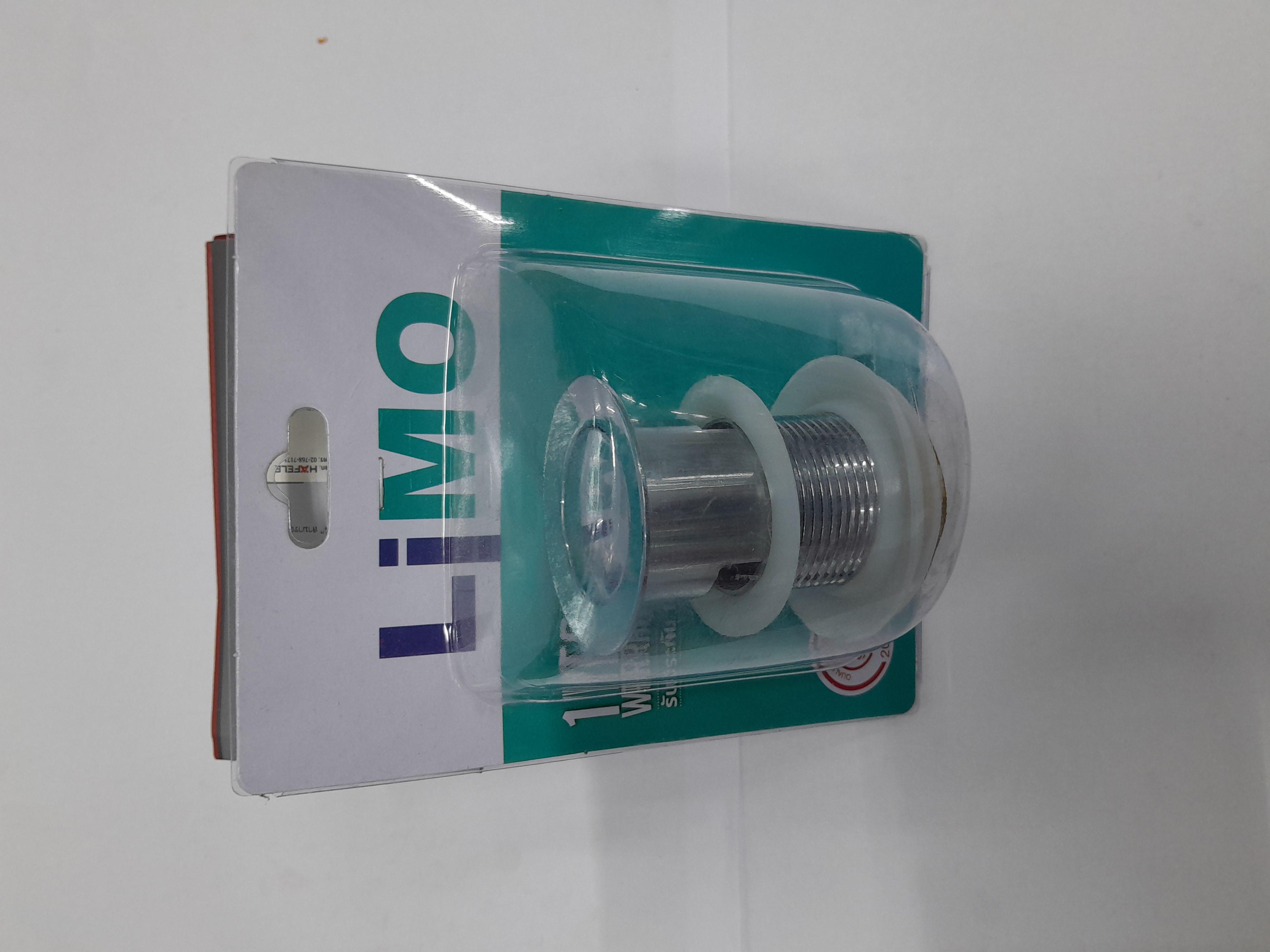 ** LIMO สะดืออ่างล้างหน้าแบบกด มีรูน้ำล้น L5002 (6ชิ้น/กล่อง) ** LIMO สะดืออ่างล้างหน้าแบบกด มีรูน้ำล้น L5002 (6ชิ้น/กล่อง) - ดำรงค์โฮมพลัส