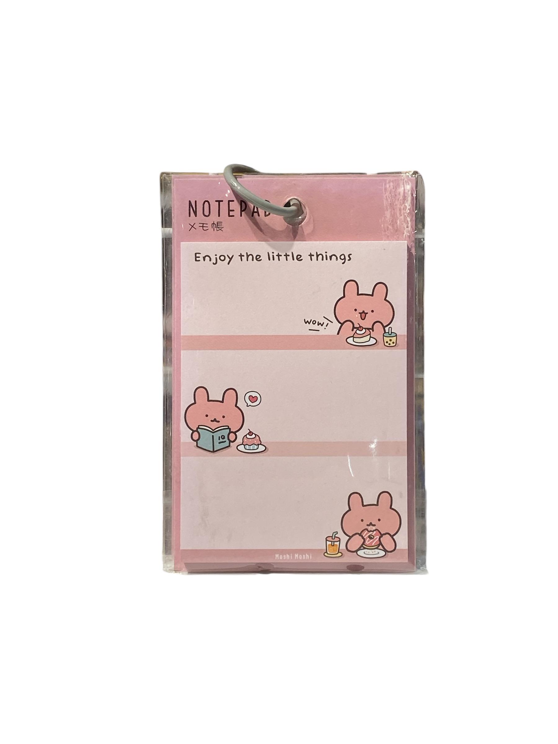 MOSHI กระดาษโน๊ต 505 ลายกระต่าย สีชมพู (1*2) MOSHI กระดาษโน๊ต 505 ลายกระต่าย สีชมพู (1*2) - ดำรงค์โฮมพลัส
