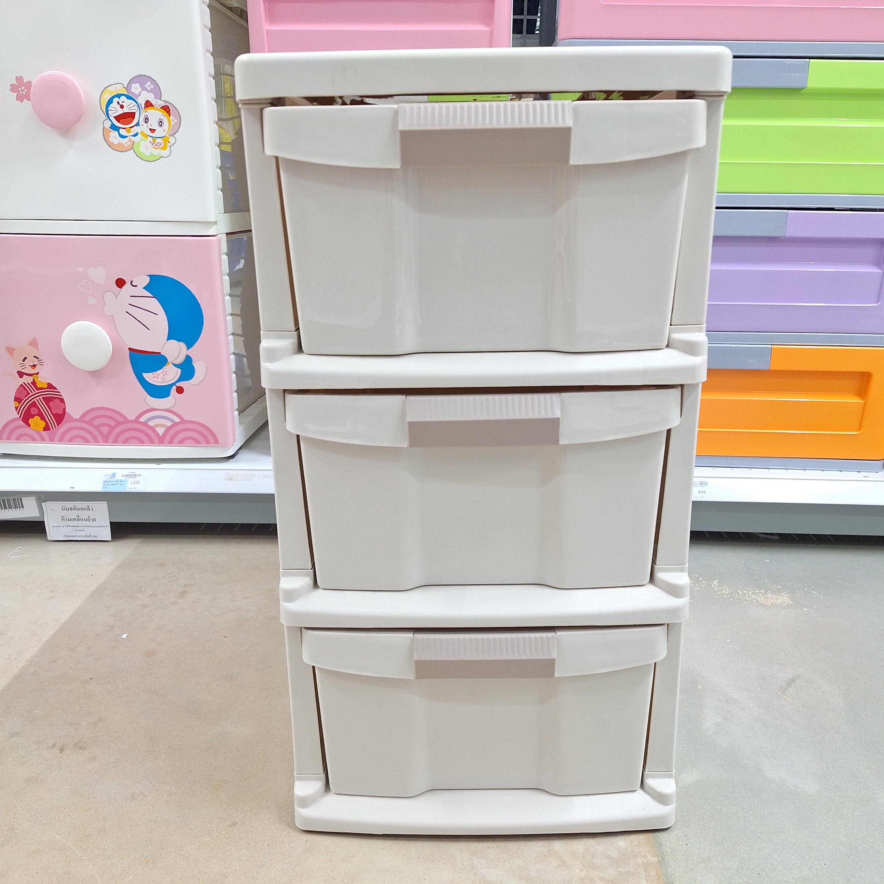 JCJ กล่องลิ้นชัก 3 ชั้น No.2523 35.5*51.5*69 สีเบจ JCJ กล่องลิ้นชัก 3 ชั้น No.2523 35.5*51.5*69 สีเบจ - ดำรงค์โฮมพลัส