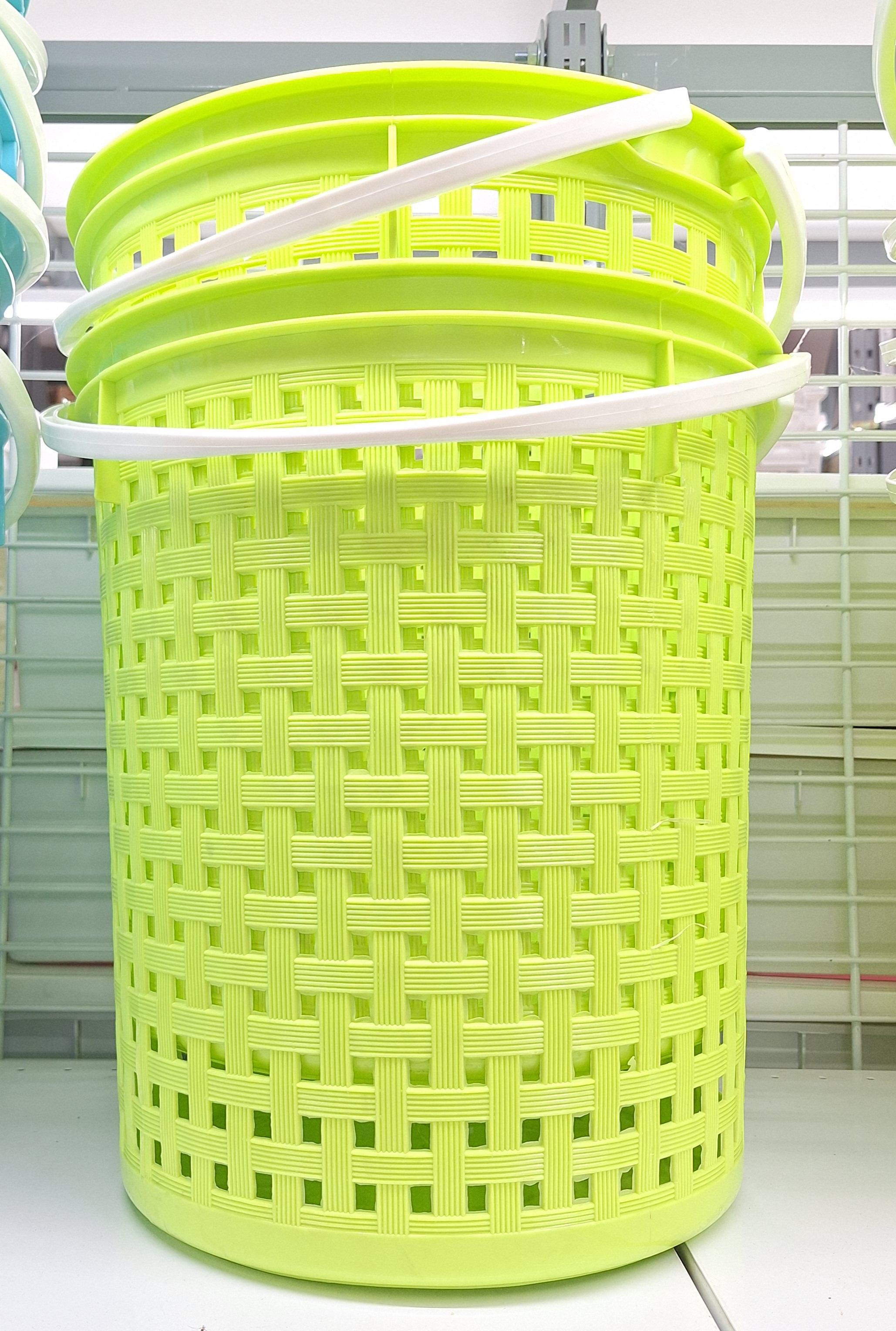 JCJ ตะกร้าลายหวาย No.4212 36.3*36.3*41 สีเขียว JCJ ตะกร้าลายหวาย No.4212 36.3*36.3*41 สีเขียว - ดำรงค์โฮมพลัส