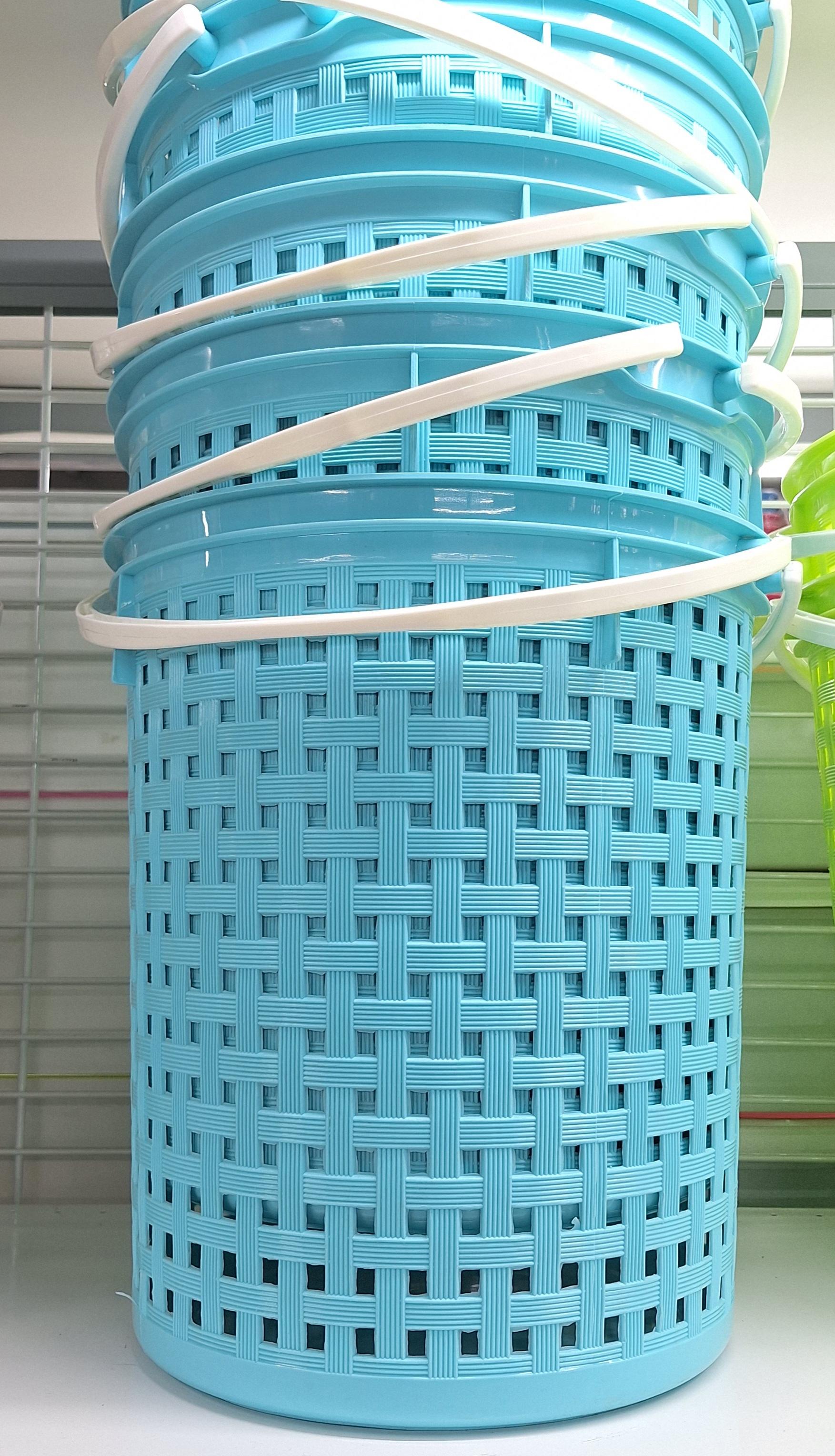 JCJ ตะกร้าลายหวาย No.4212 36.3*36.3*41 สีฟ้า JCJ ตะกร้าลายหวาย No.4212 36.3*36.3*41 สีฟ้า - ดำรงค์โฮมพลัส