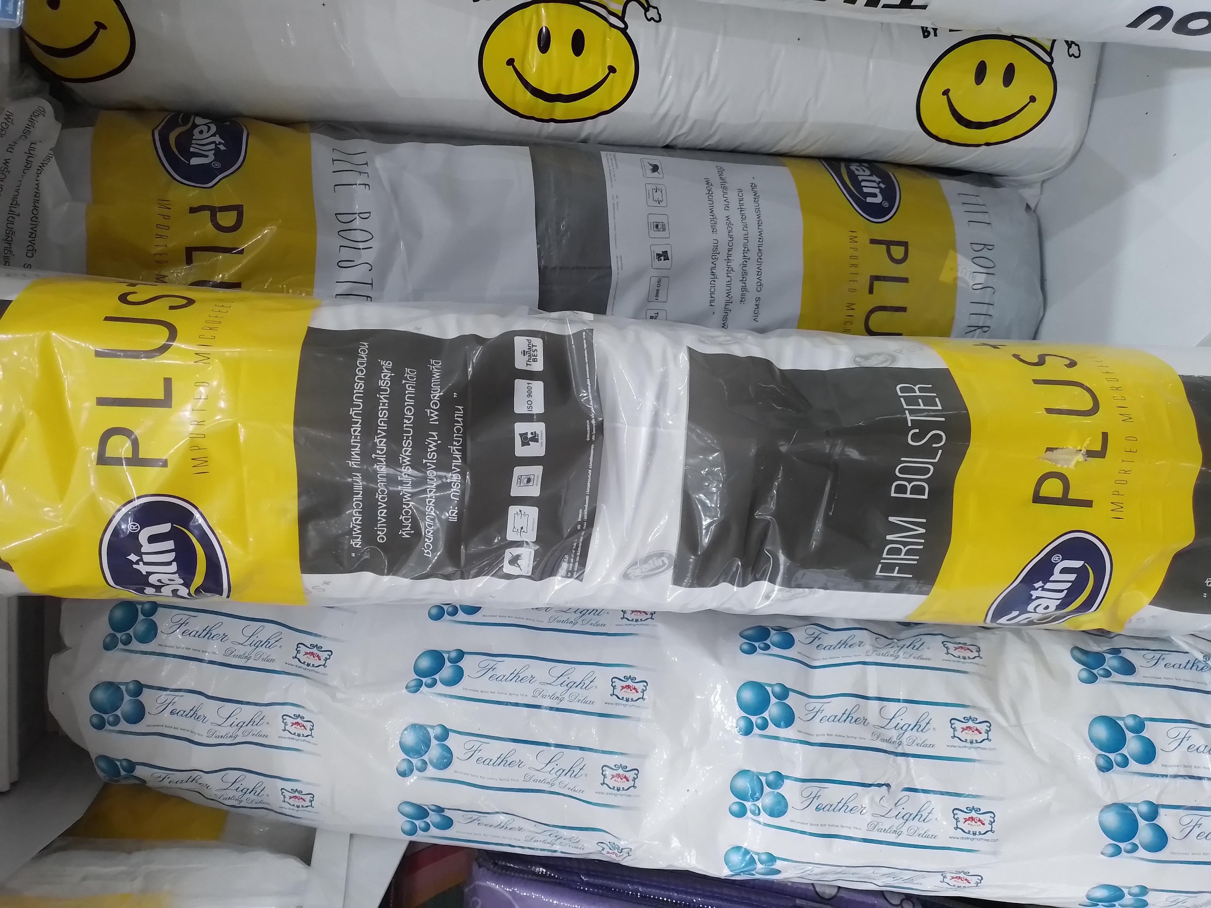 SATIN PLUS หมอนข้างใย Polyester สีขาว SATIN PLUS หมอนข้างใย Polyester สีขาว - ดำรงค์โฮมพลัส