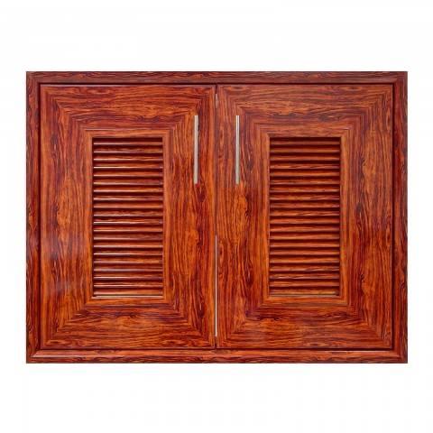 YES MOULDING บานซิงค์คู่ ช่องลมบานเกล็ด LOUVER CA8060-07 85.5*65.5*10cm. สีไม้พะยุงเงา YES MOULDING บานซิงค์คู่ ช่องลมบานเกล็ด LOUVER CA8060-07 85.5*65.5*10cm. สีไม้พะยุงเงา - ดำรงค์โฮมพลัส