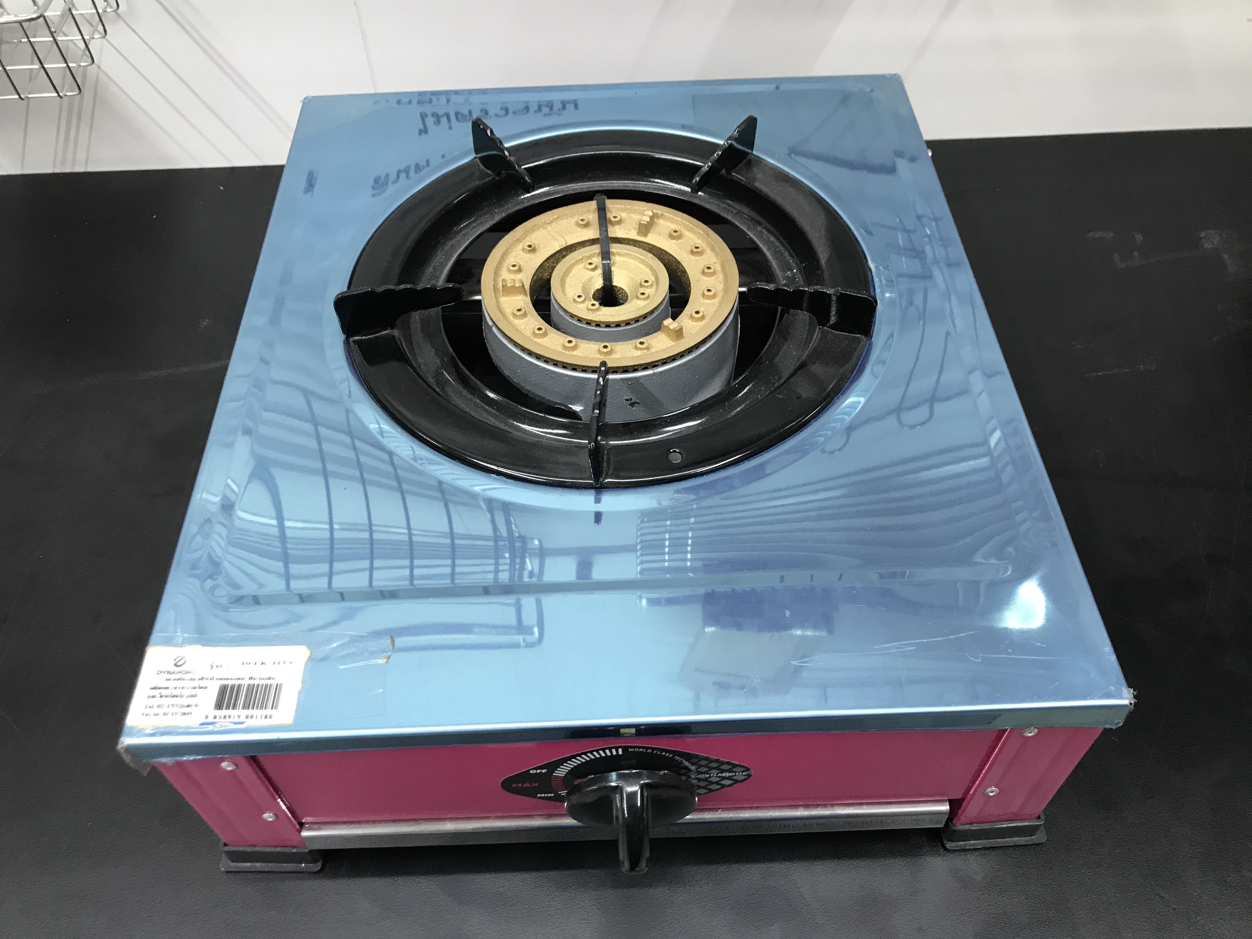 Dyna Home เตาแก๊สสแตนเลสตั้งโต๊ะ 1หัว เหล็กหล่อ 130mm. สีบานเย็น LK-117-C-DP Dyna Home เตาแก๊สสแตนเลสตั้งโต๊ะ 1หัว เหล็กหล่อ 130mm. สีบานเย็น LK-117-C-DP - ดำรงค์โฮมพลัส