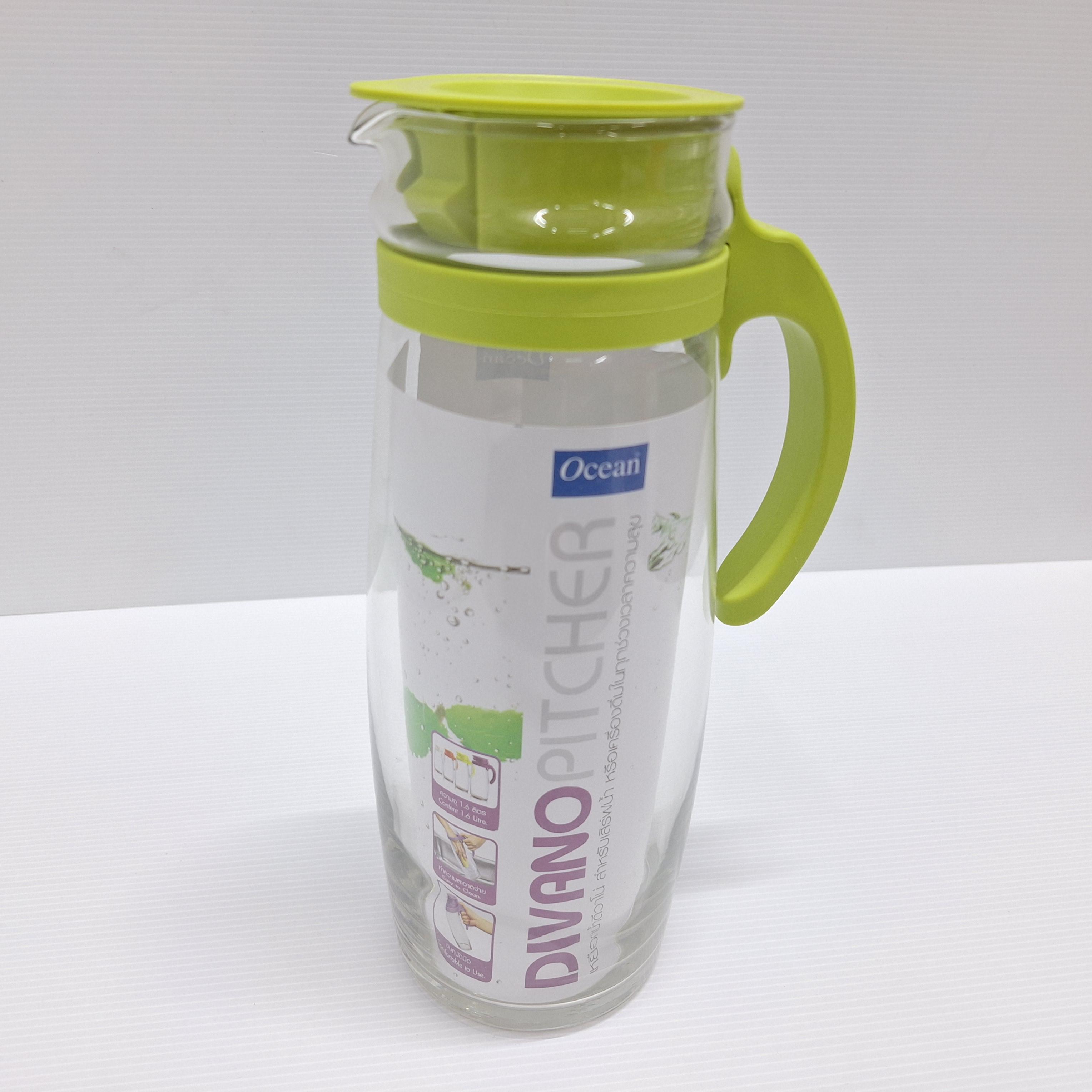 OCEAN เหยือกน้ำ DIVANO PITCHER GREEN 5V20558 G0402 1660มล. OCEAN เหยือกน้ำ DIVANO PITCHER GREEN 5V20558 G0402 1660มล. - ดำรงค์โฮมพลัส