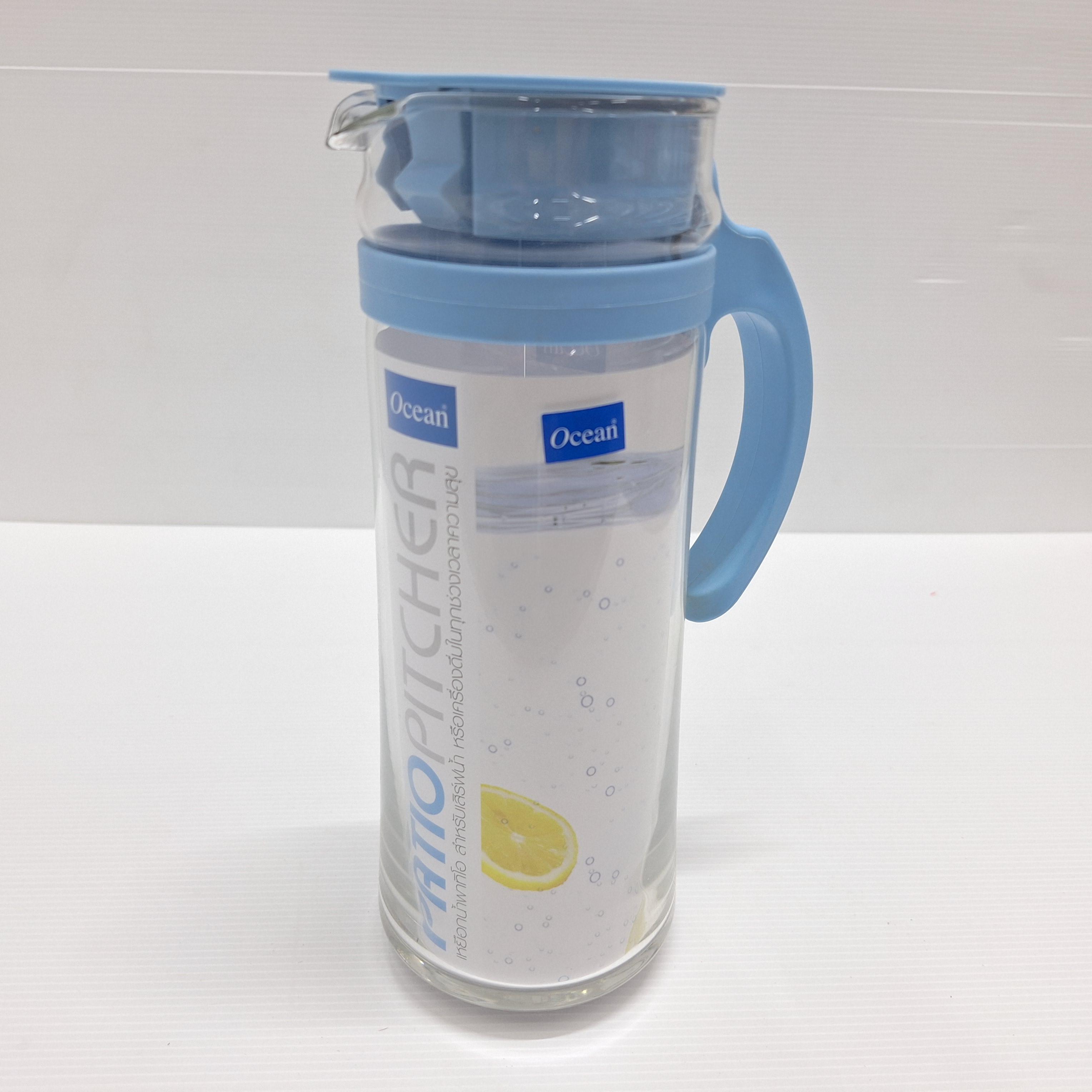 OCEAN เหยือกน้ำ PATIO PITCHER BLUE 5V18344 G0101 1265มล. OCEAN เหยือกน้ำ PATIO PITCHER BLUE 5V18344 G0101 1265มล. - ดำรงค์โฮมพลัส