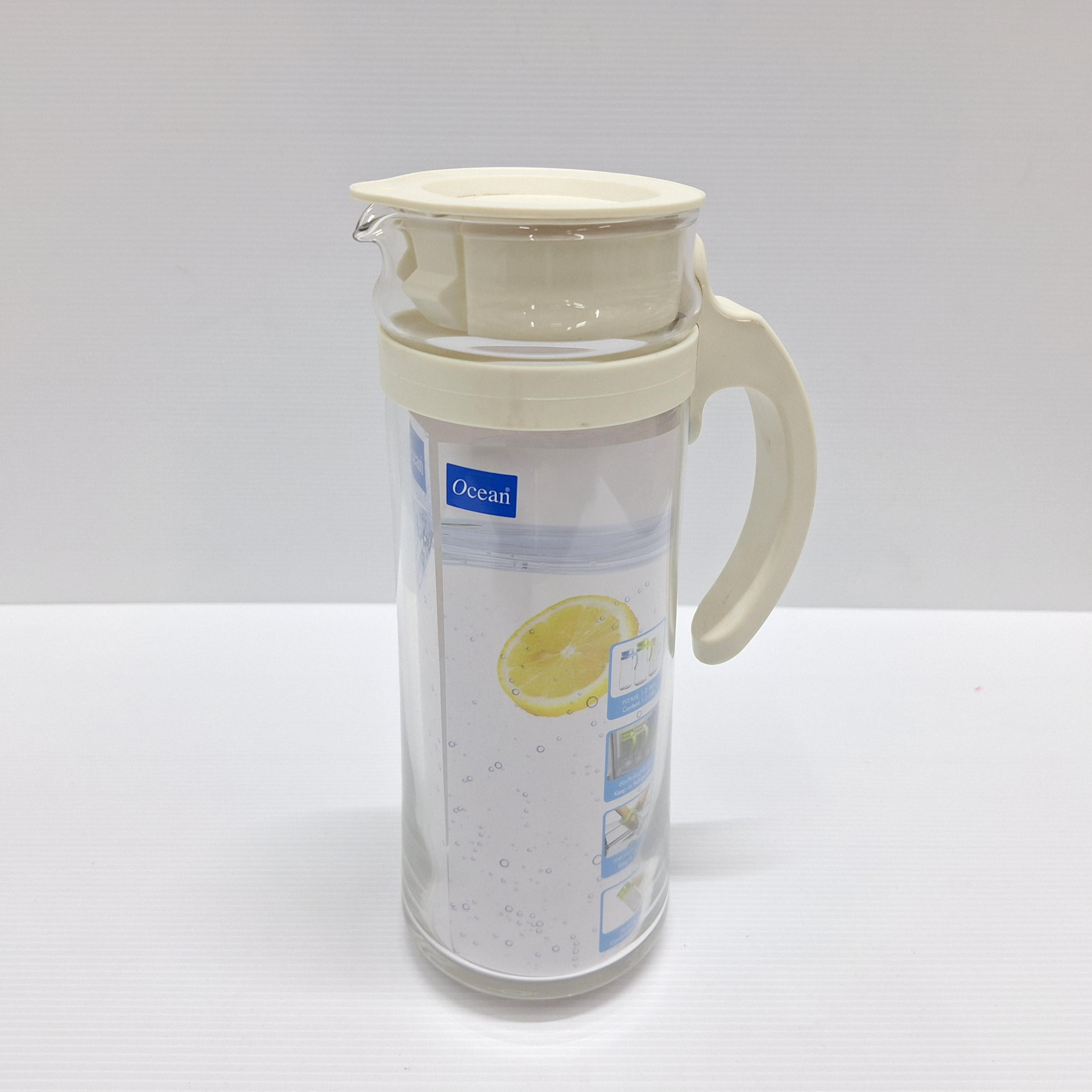 OCEAN เหยือกน้ำ PATIO PITCHER WHITE 5V18344 G0701 1265มล. OCEAN เหยือกน้ำ PATIO PITCHER WHITE 5V18344 G0701 1265มล. - ดำรงค์โฮมพลัส