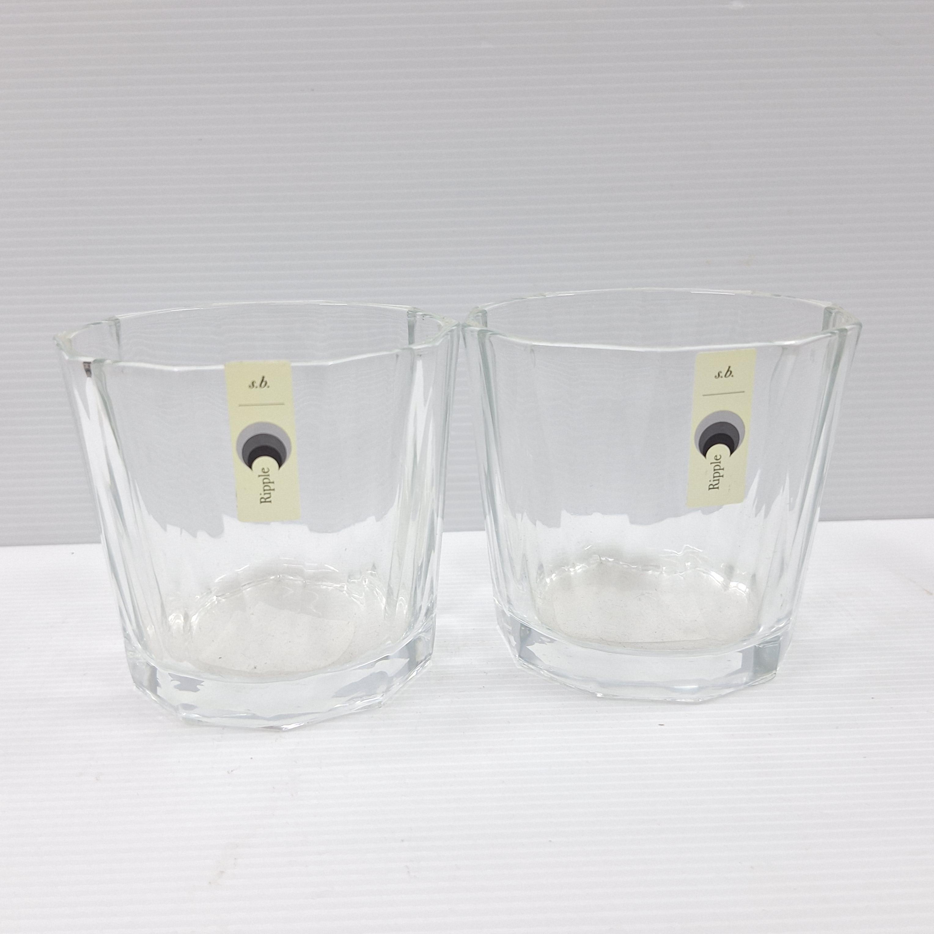 แก้วน้ำทรงเตี้ยลายเหลี่ยม RJ30RO11 (6ใบ/แพค) แก้วน้ำทรงเตี้ยลายเหลี่ยม RJ30RO11 (6ใบ/แพค) - ดำรงค์โฮมพลัส
