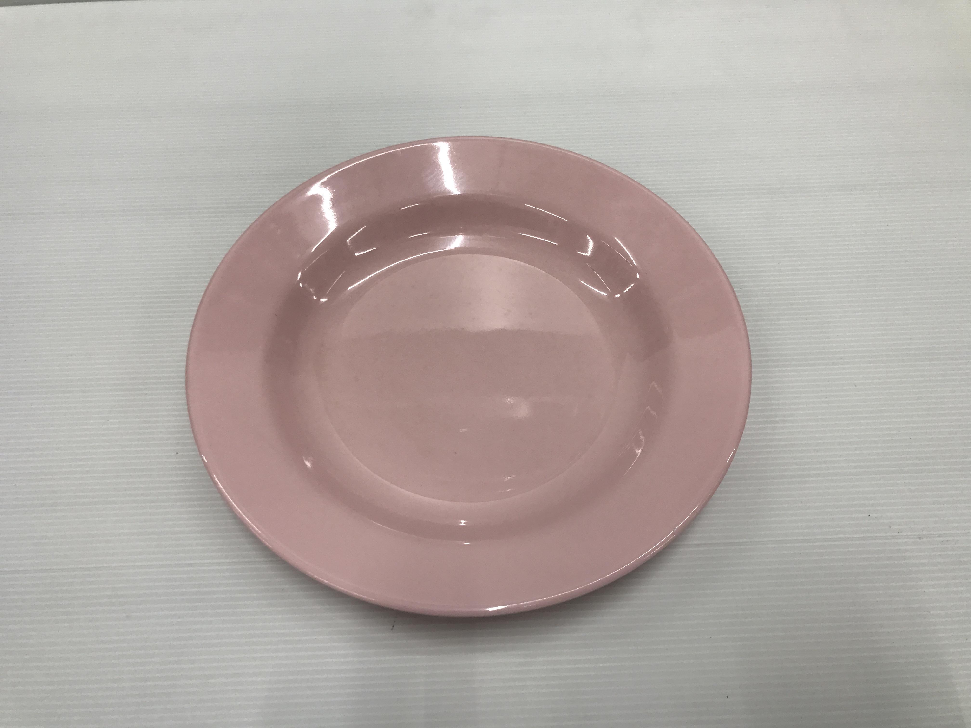 Melamine จานลึก 10 นิ้ว P6040-10 สีชมพู