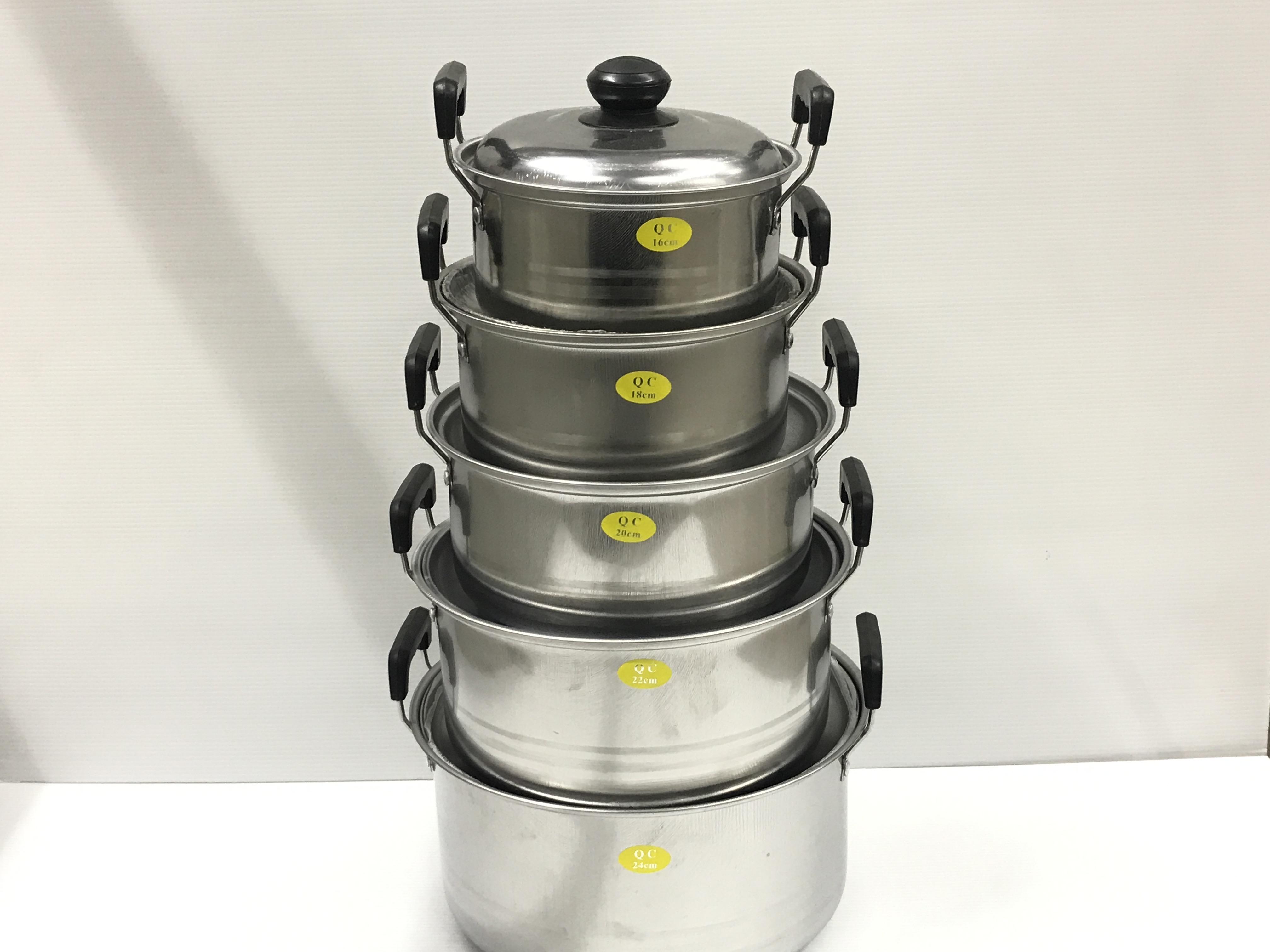ชุดหม้อสแตนเลส มีหูจับ J Siam ME-CS-002 (10ชิ้น) ชุดหม้อสแตนเลส มีหูจับ J Siam ME-CS-002 (10ชิ้น) - ดำรงค์โฮมพลัส