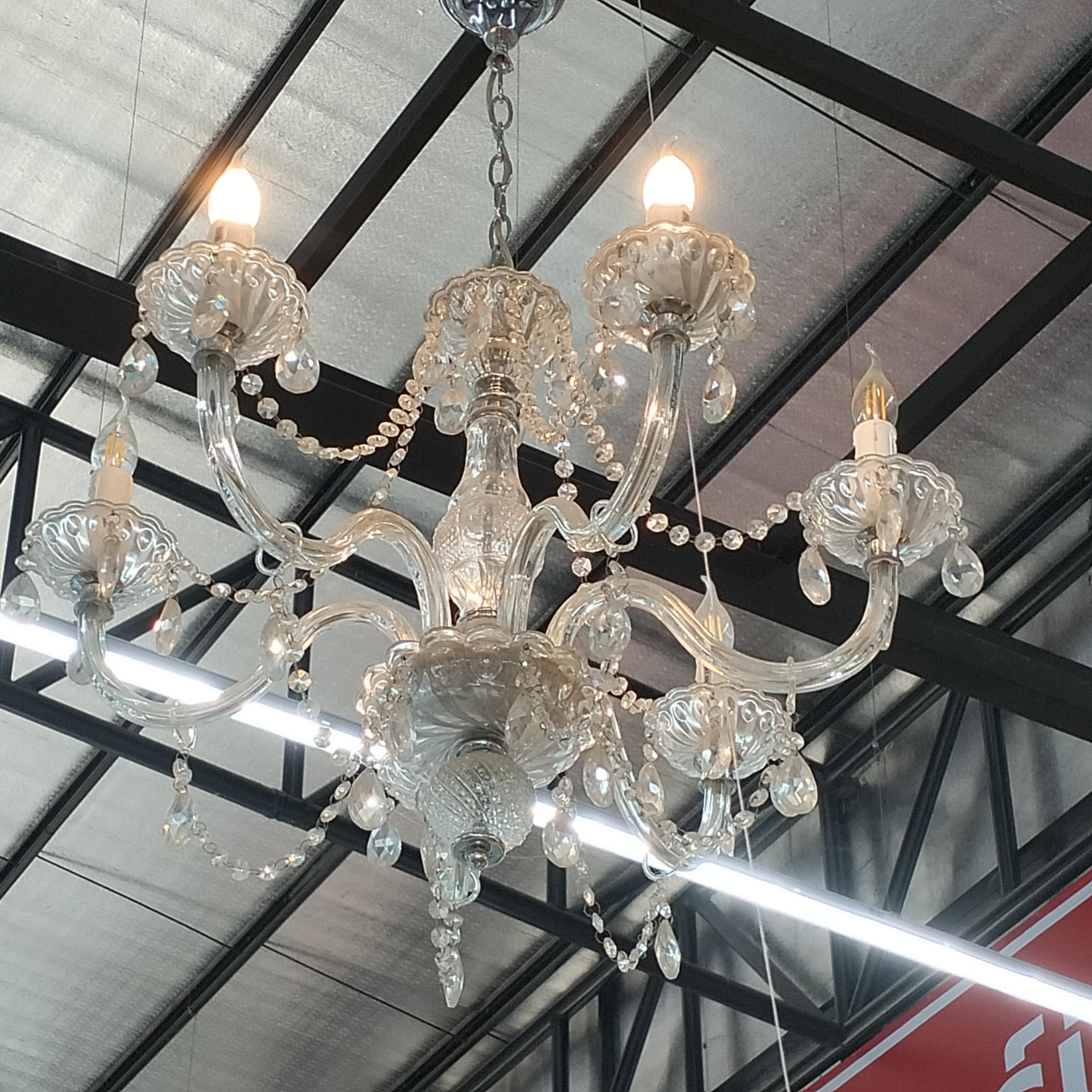 HI-TEK โคมไฟระย้า CRYSTAL COLLECTION 6ช่อ ขั้ว E14