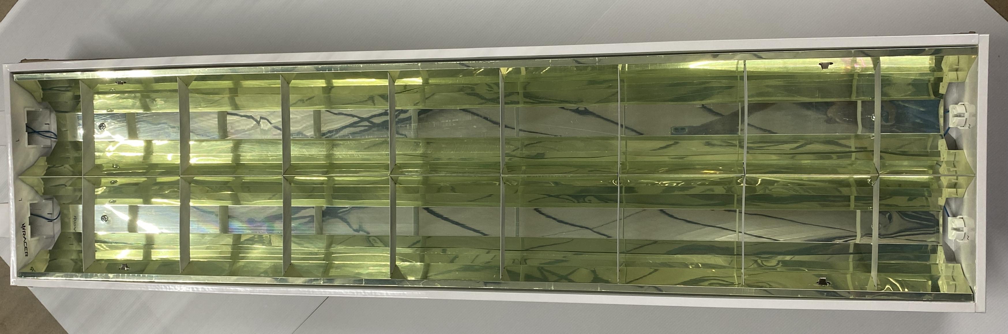 RACER โคมฝังฝ้าหน้าตะแกรง 2x36W. (30x120) LED (โคมเปล่า) RACER โคมฝังฝ้าหน้าตะแกรง 2x36W. (30x120) LED (โคมเปล่า) - ดำรงค์โฮมพลัส