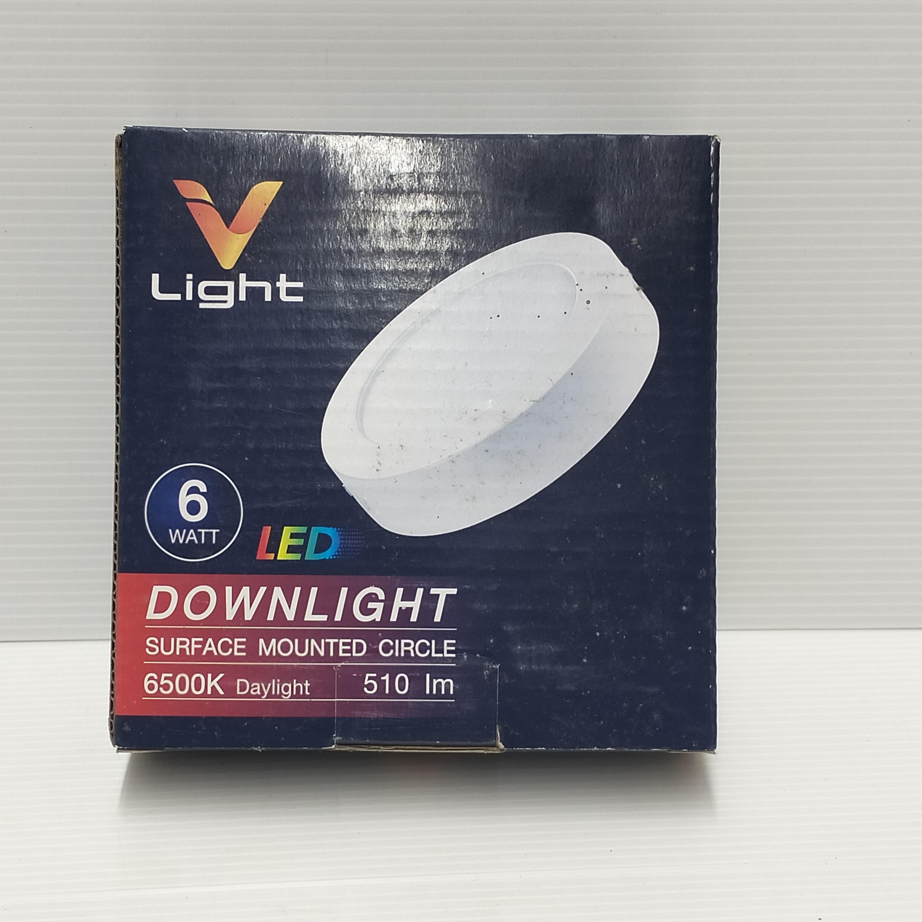 VLIGHT โคมพาร์เนลทรงกลม แบบติดลอย เดย์ไลท์ 6W