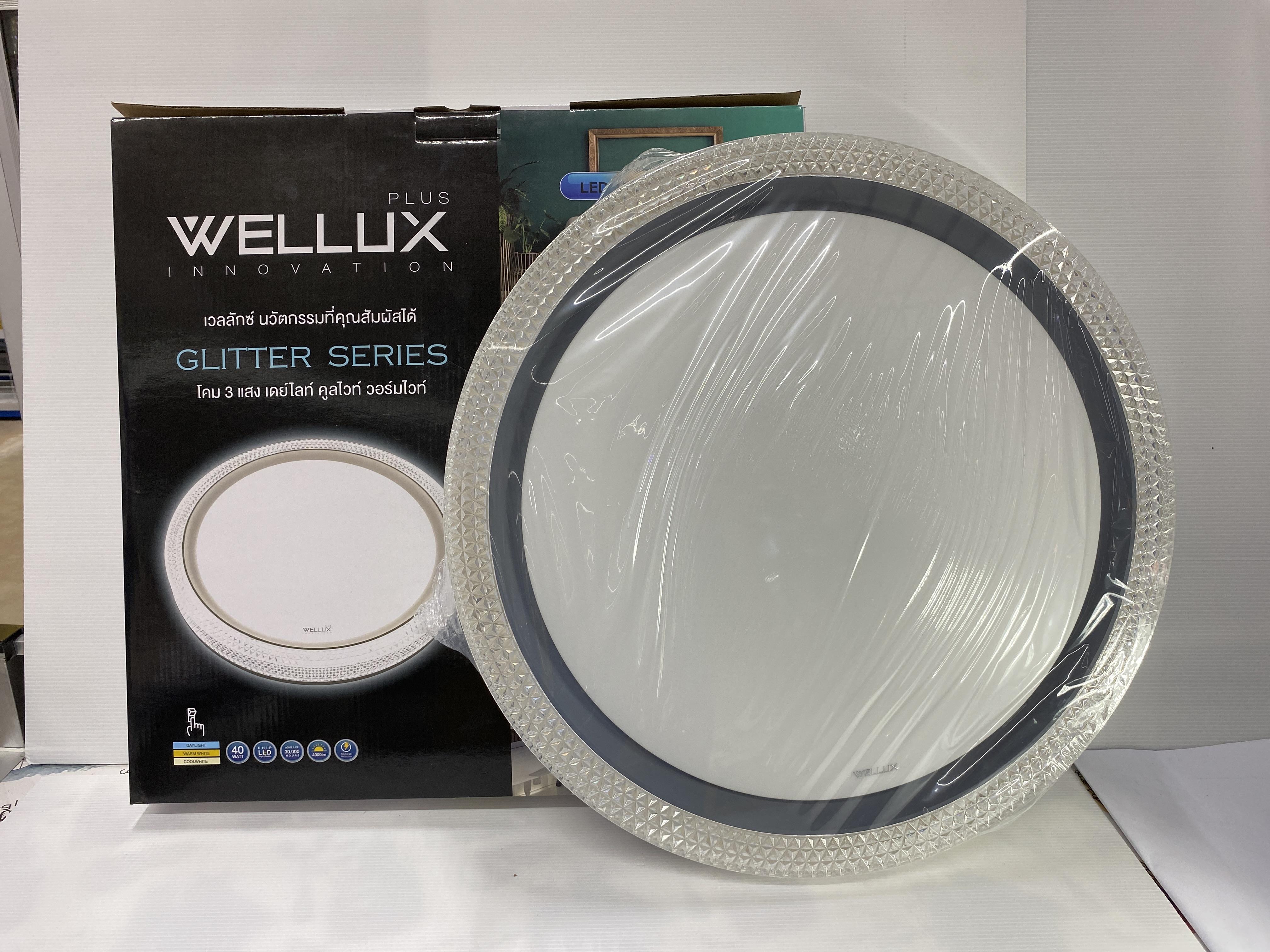 WELLUX โคมซาลาเปา GTG-40 DWC ขอบเทา