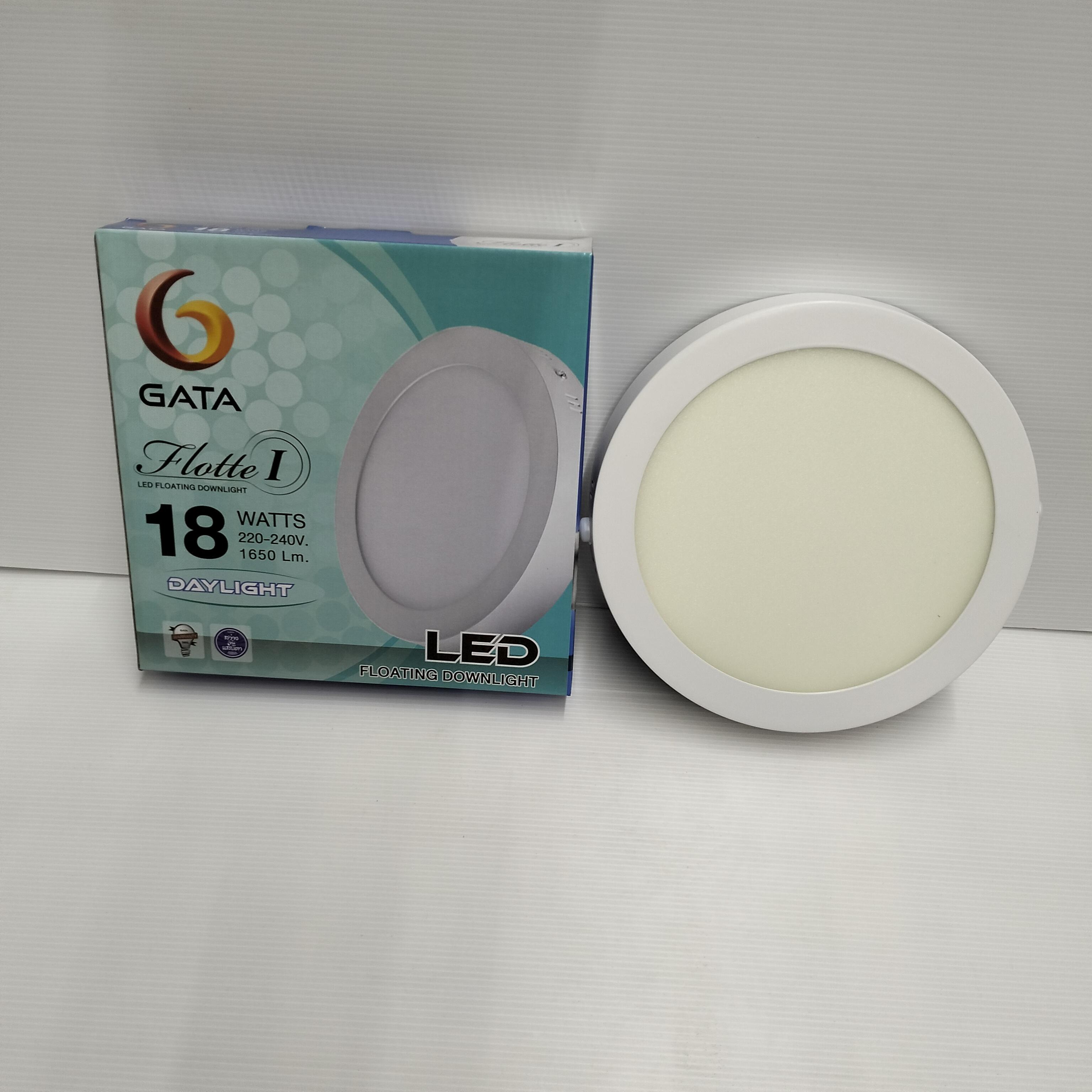 โคมดาวไลท์ LED 18W GATA ขอบขาว 50IDL2L18100 ROUND MOUNTAIN DOWNLIGH 6500K WHITE 1650lm โคมดาวไลท์ LED 18W GATA ขอบขาว 50IDL2L18100 ROUND MOUNTAIN DOWNLIGH 6500K WHITE 1650lm - ดำรงค์โฮมพลัส