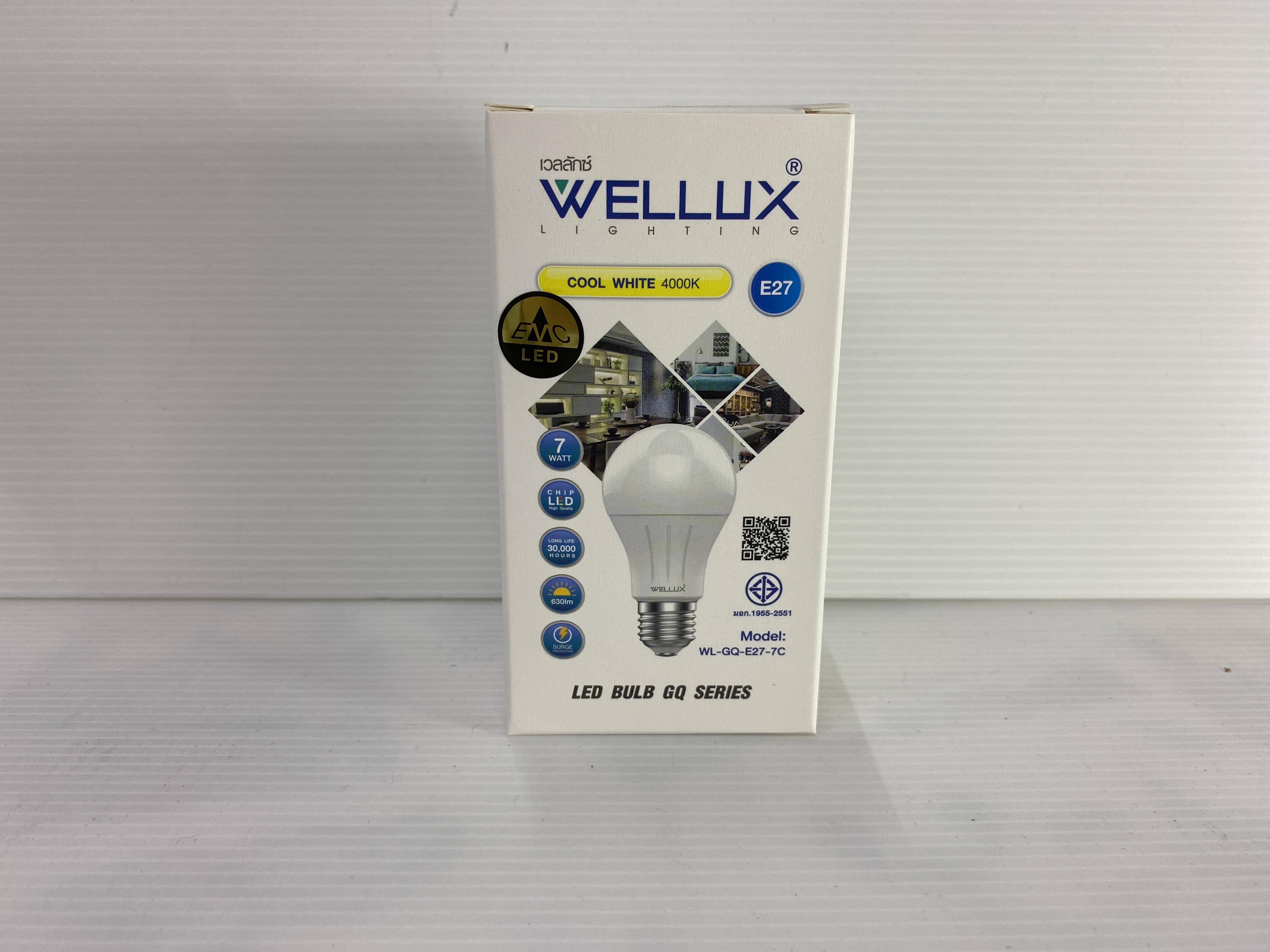 WELLUX WL-Bulb GQ Series 7 วัตต์ E27 แสงคูลไวท์ WELLUX WL-Bulb GQ Series 7 วัตต์ E27 แสงคูลไวท์ - ดำรงค์โฮมพลัส