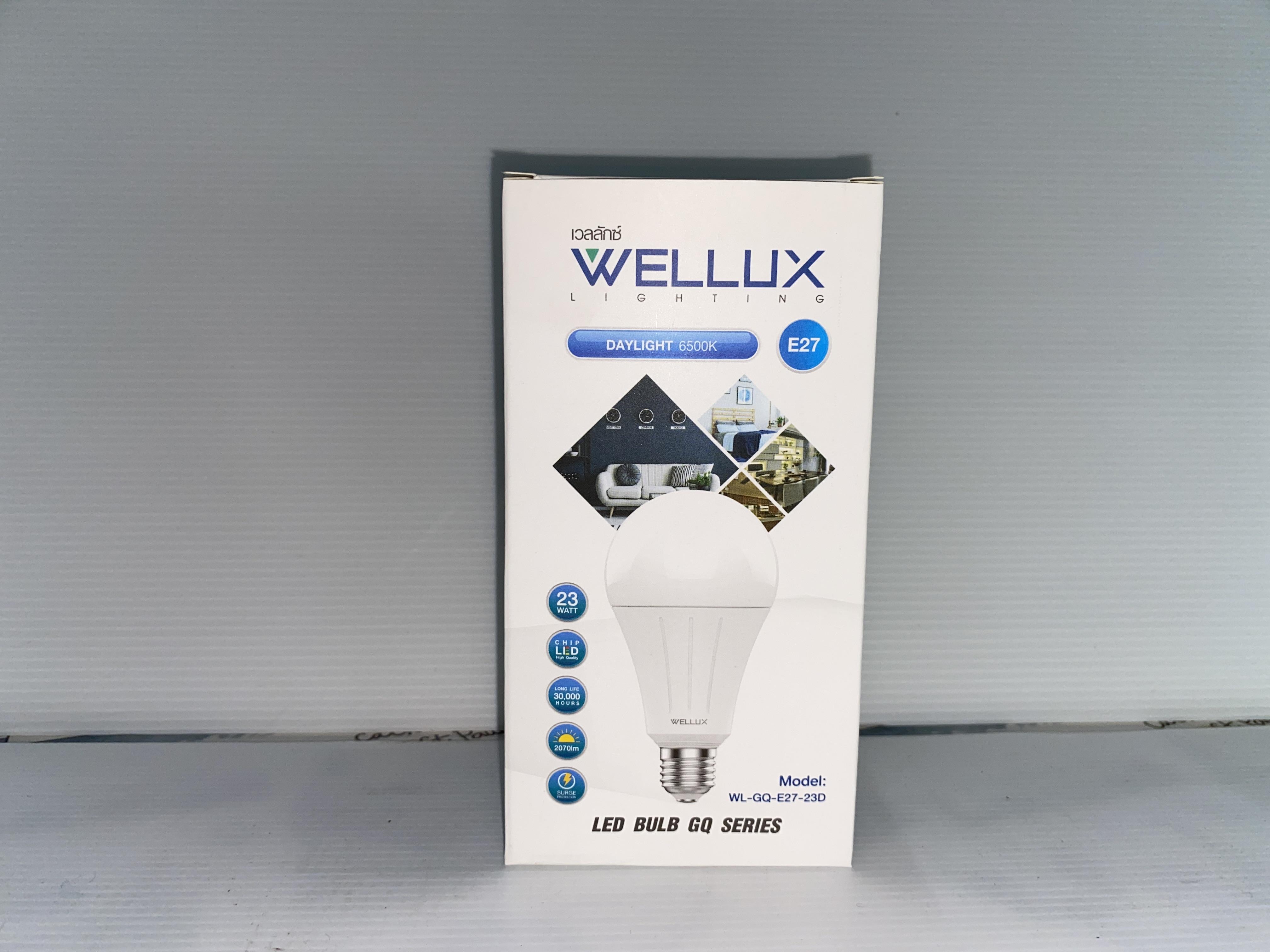 WELLUX WL-Bulb GQ Series 23 วัตต์ E27 แสงขาว