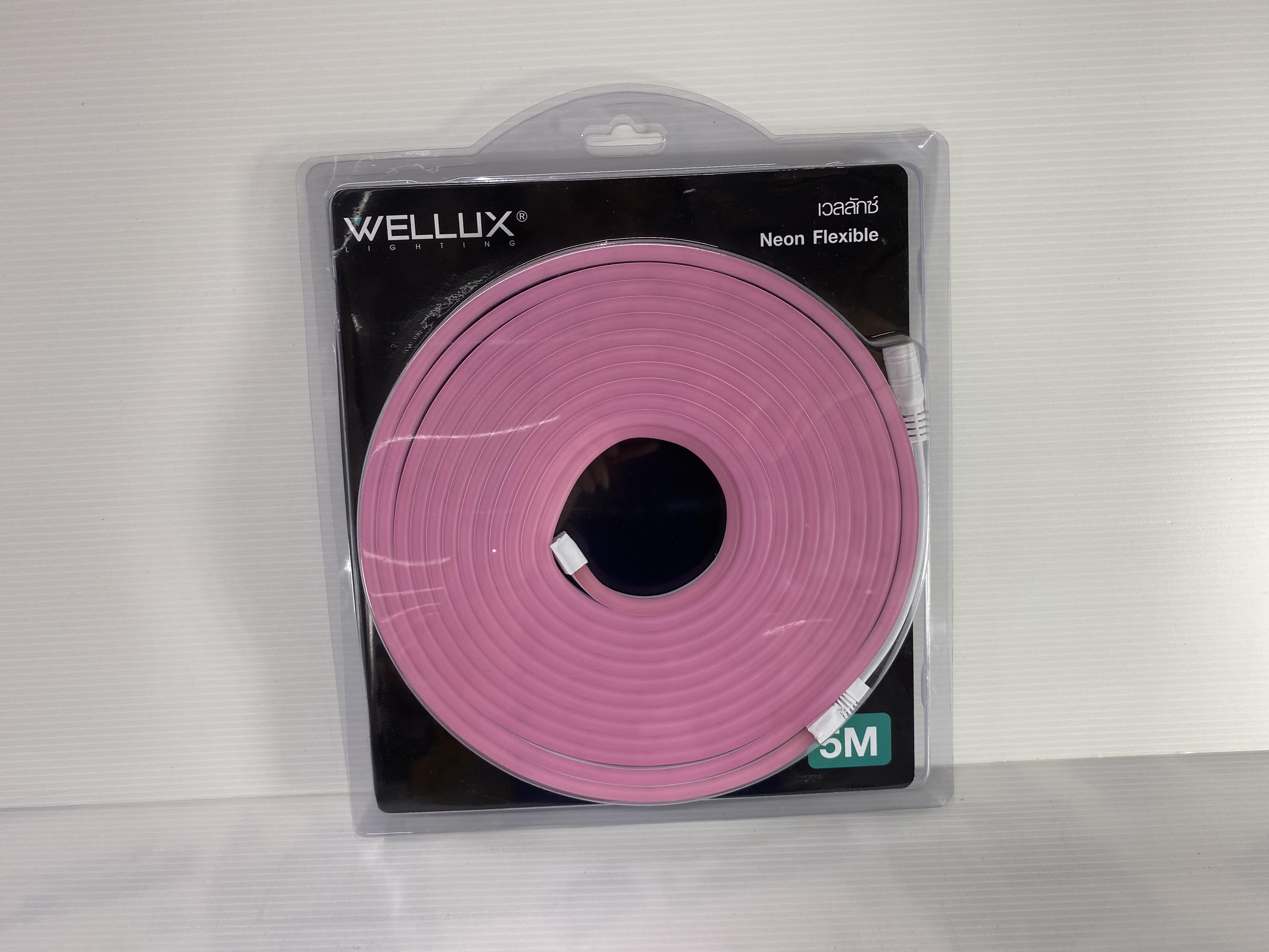 WELLUX นีออนเฟล็ก NF-12V 5 เมตร Pink WELLUX นีออนเฟล็ก NF-12V 5 เมตร Pink - ดำรงค์โฮมพลัส