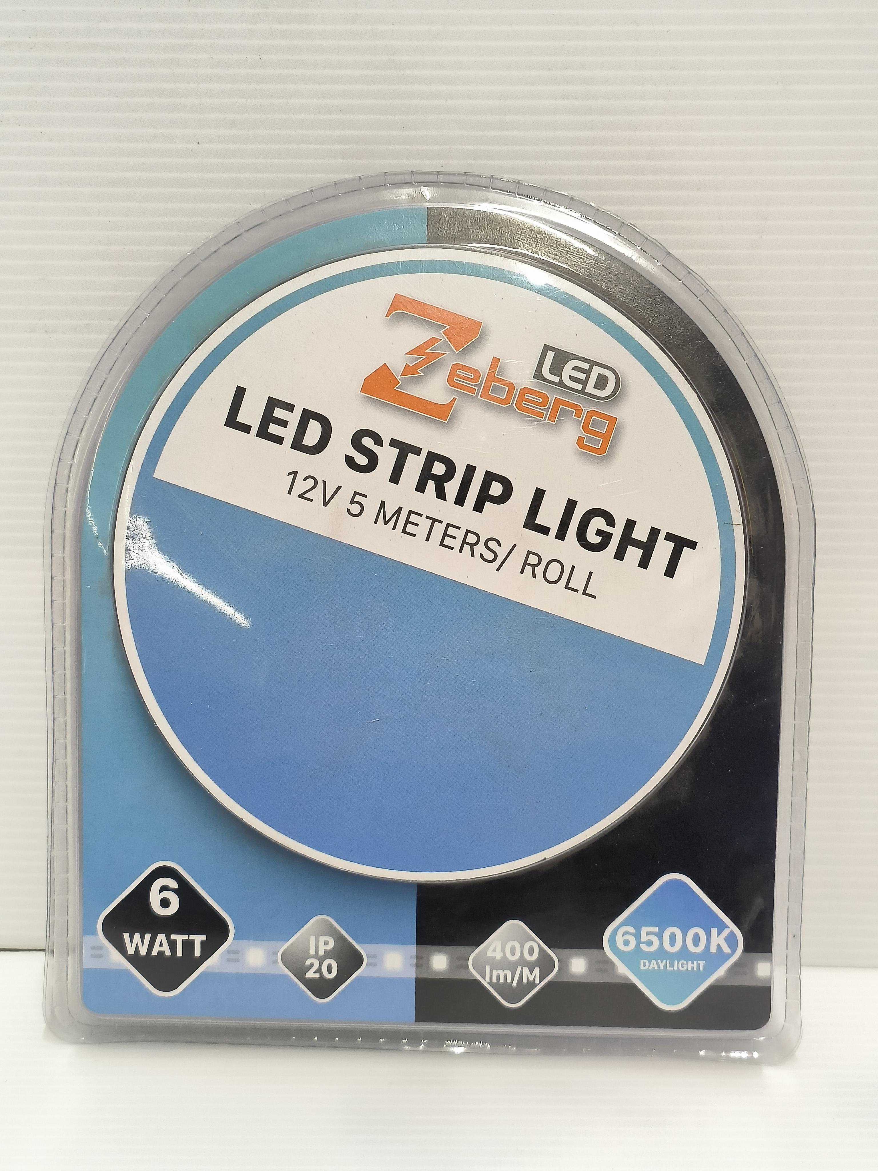 ZEBERG ไฟเส้น IP20 DC 12V 6W ยาว 5ม. เดย์ไลท์