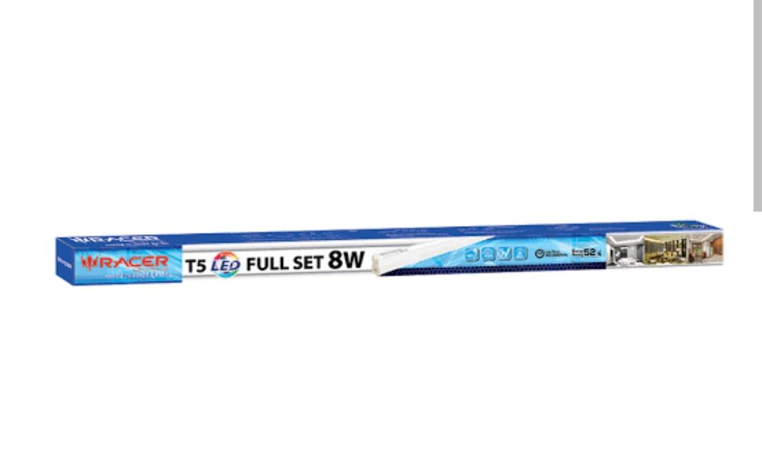 RACER ชุดราง LED T5 LED Full Set 8W แสงขาว