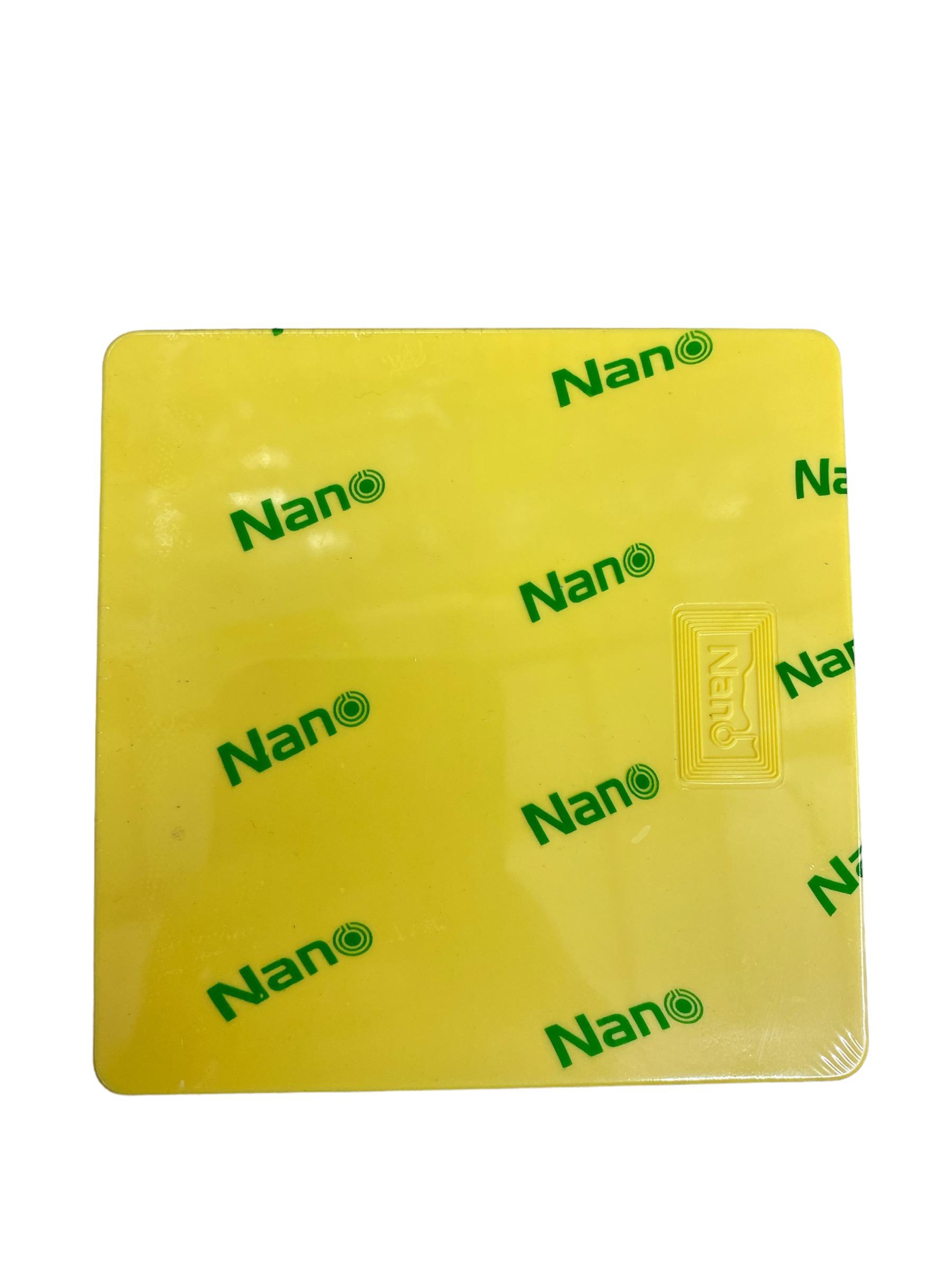 NANO กล่องพักสายสี่เหลี่ยม NANO-44Y (4*4) เหลือง(30/ลัง)