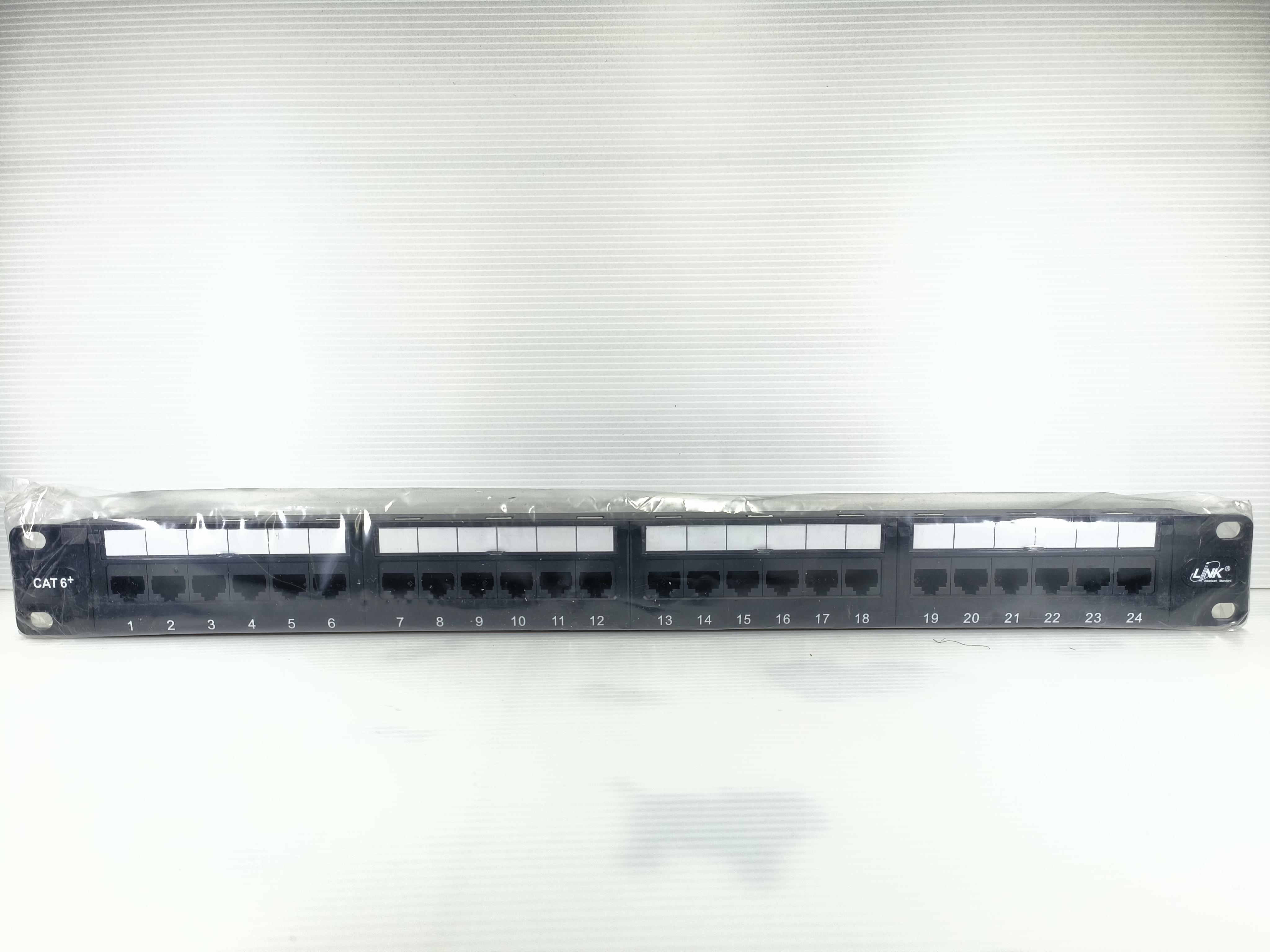LINK พาแนล CAT6 PATCH PANEL 24 PORT(1U)w/MANAGEMENT US3124A