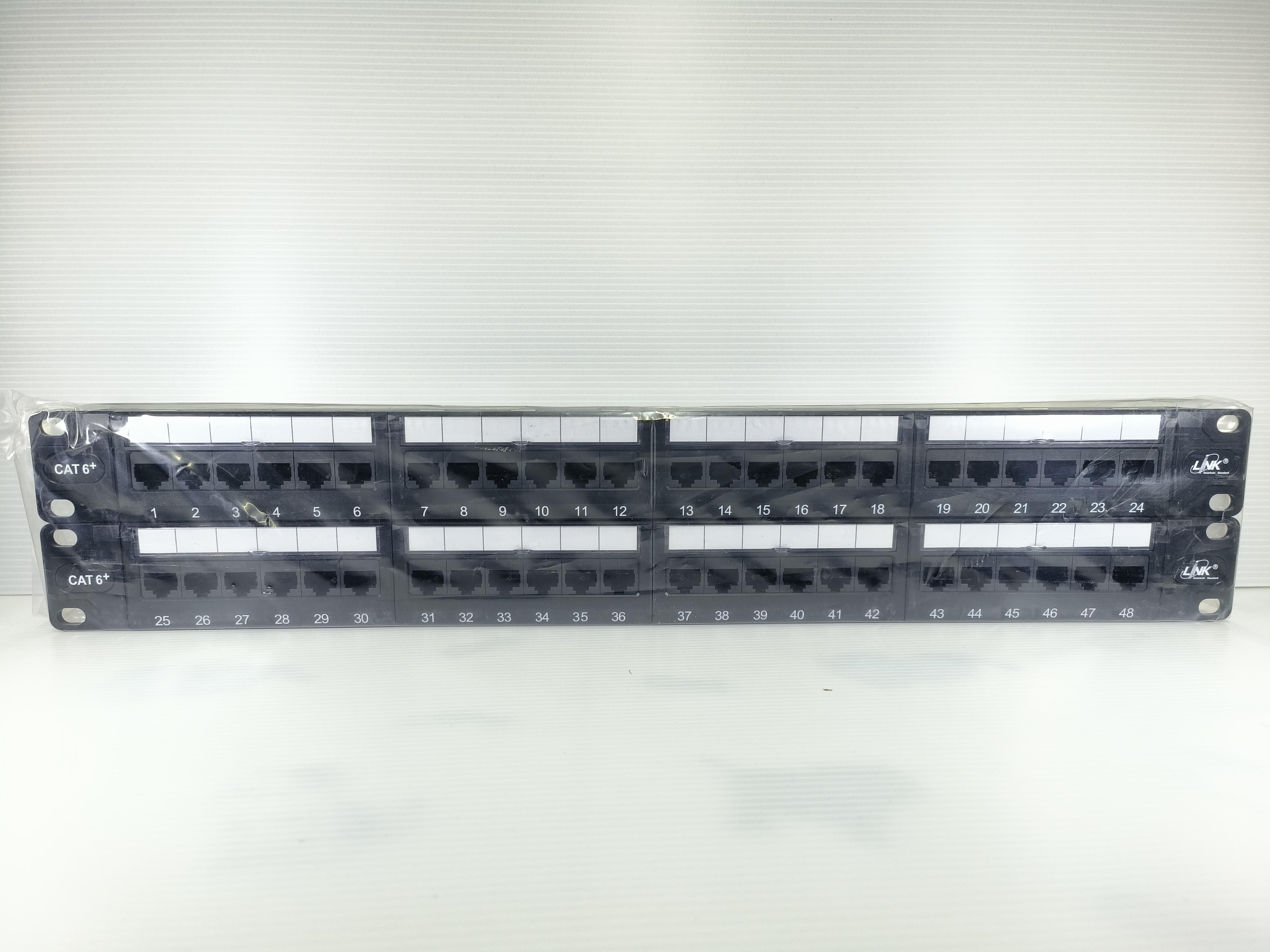 LINK พาแนล CAT6 PATCH PANEL 48 PORT(1U)w/MANAGEMENT US3148A