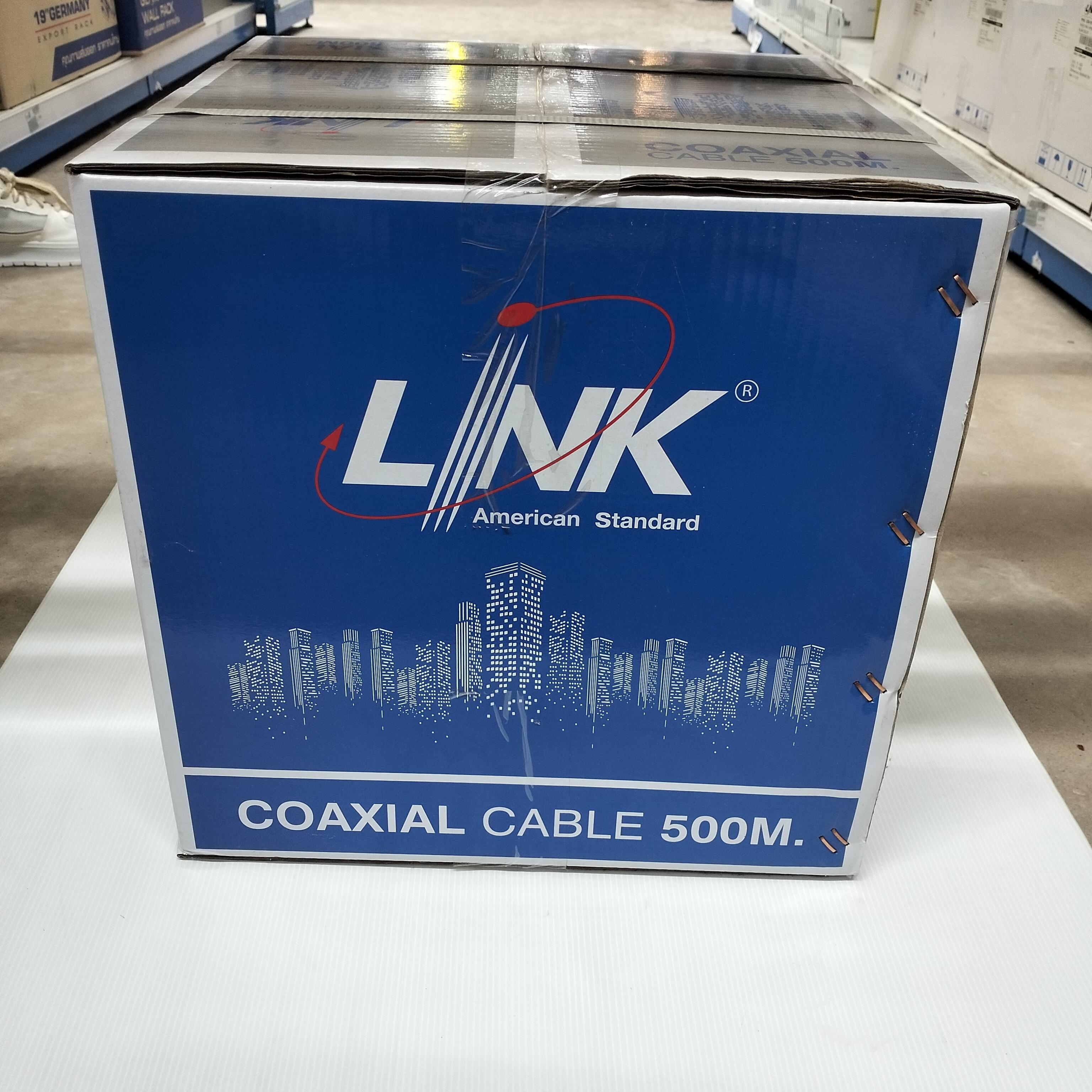 LINK สาย RG6 CB-0106A-WH 500 เมตร สีขาว