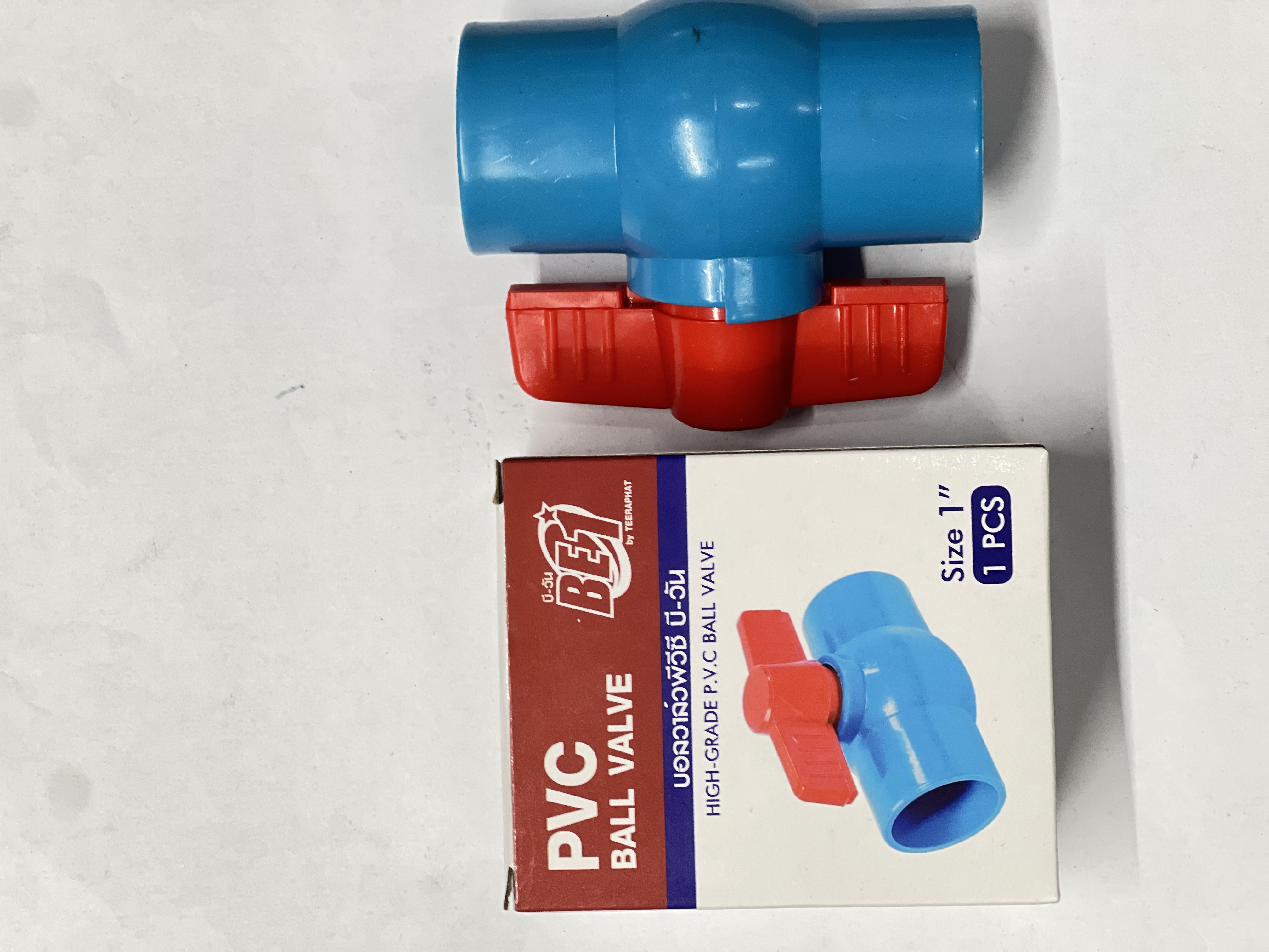 BE 1 บอลวาล์ว PVC สวม 1 (75/ตัว) BE 1 บอลวาล์ว PVC สวม 1 (75/ตัว) - ดำรงค์โฮมพลัส