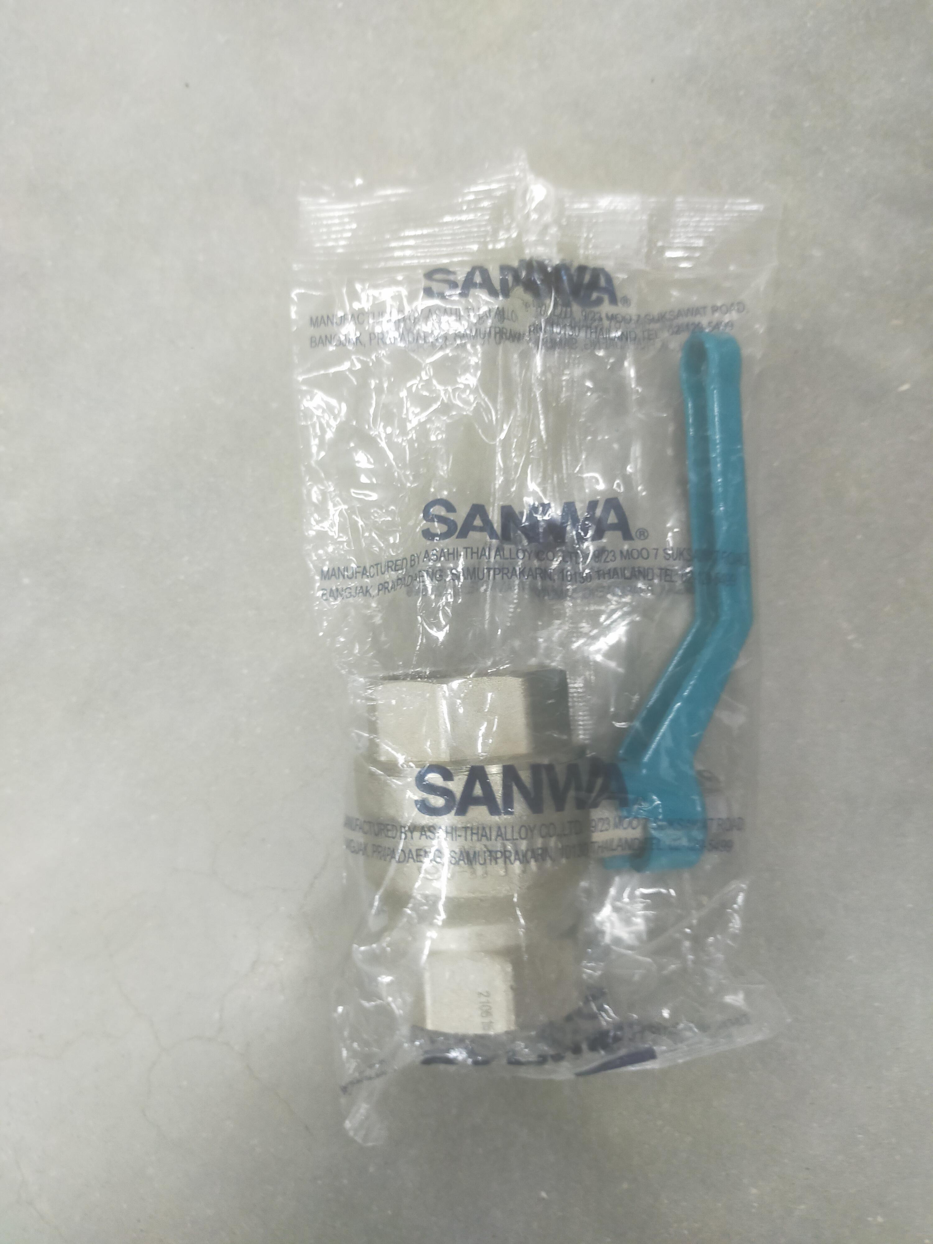 SANWA บอลวาล์ว (รูเต็ม) BV25 FB 1 (10ตัว/กล่อง)
