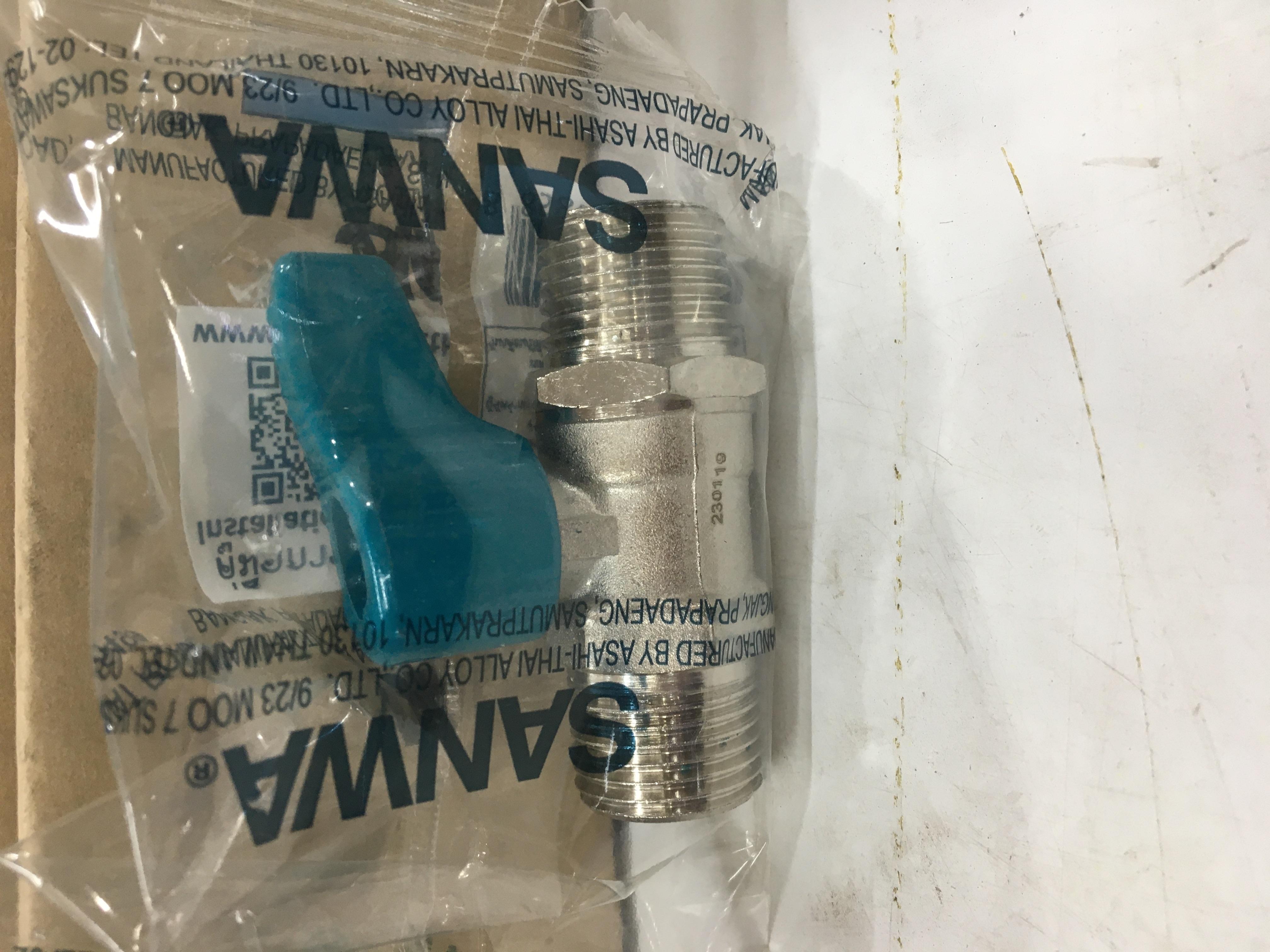 SANWA มินิบอลวาล์วฉาก (ผผ.) BV15 MINI (MM) 1/2 SANWA มินิบอลวาล์วฉาก (ผผ.) BV15 MINI (MM) 1/2 - ดำรงค์โฮมพลัส