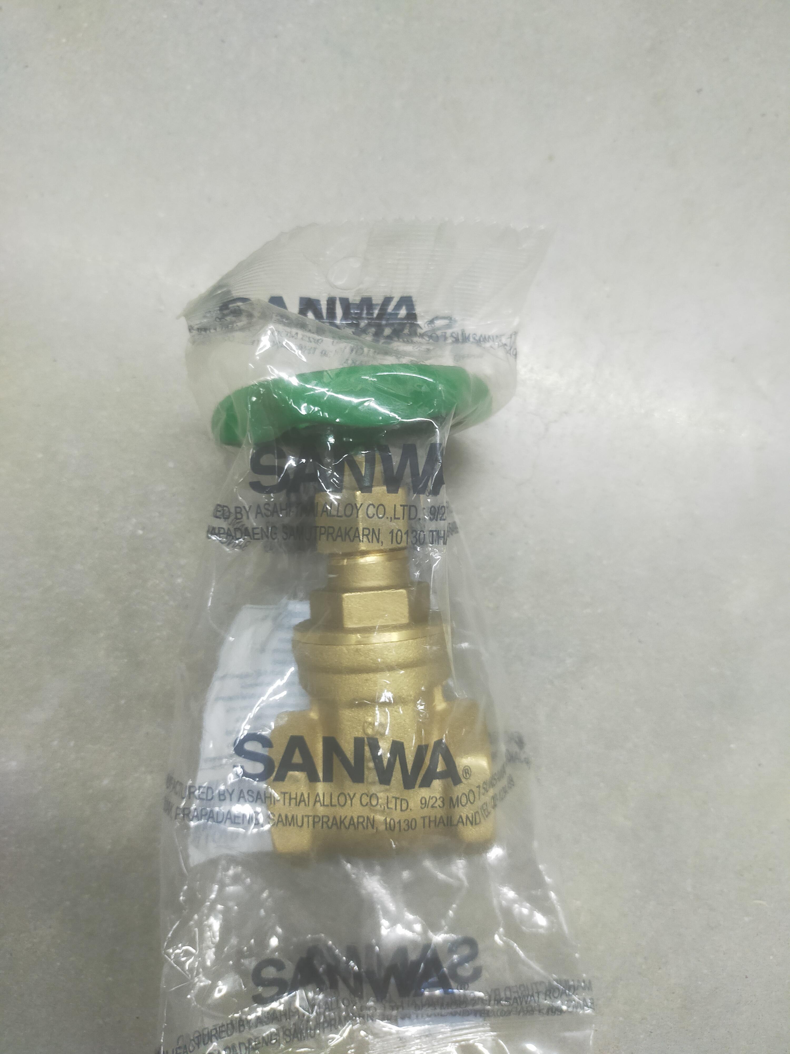 SANWA ประตูน้ำ ทองเหลือง GV15 1/2