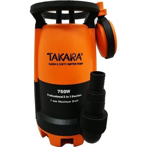 TAKARA ปั๊มจุ่มแช่พลาสติก 3in1 Pro-Suction(ลูกลอย)400W 1 1-1/4
