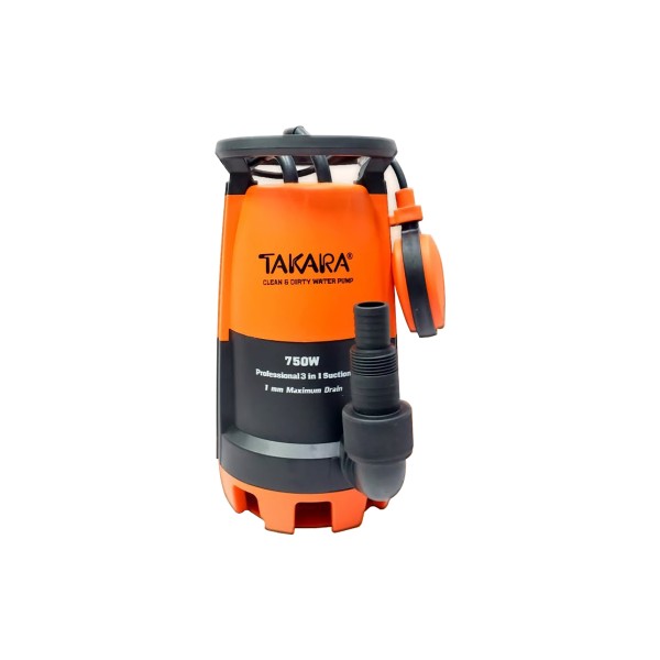 TAKARA ปั๊มจุ่มแช่พลาสติก 3in1 Pro-Suction(ลูกลอย)750W 1,1-1/4