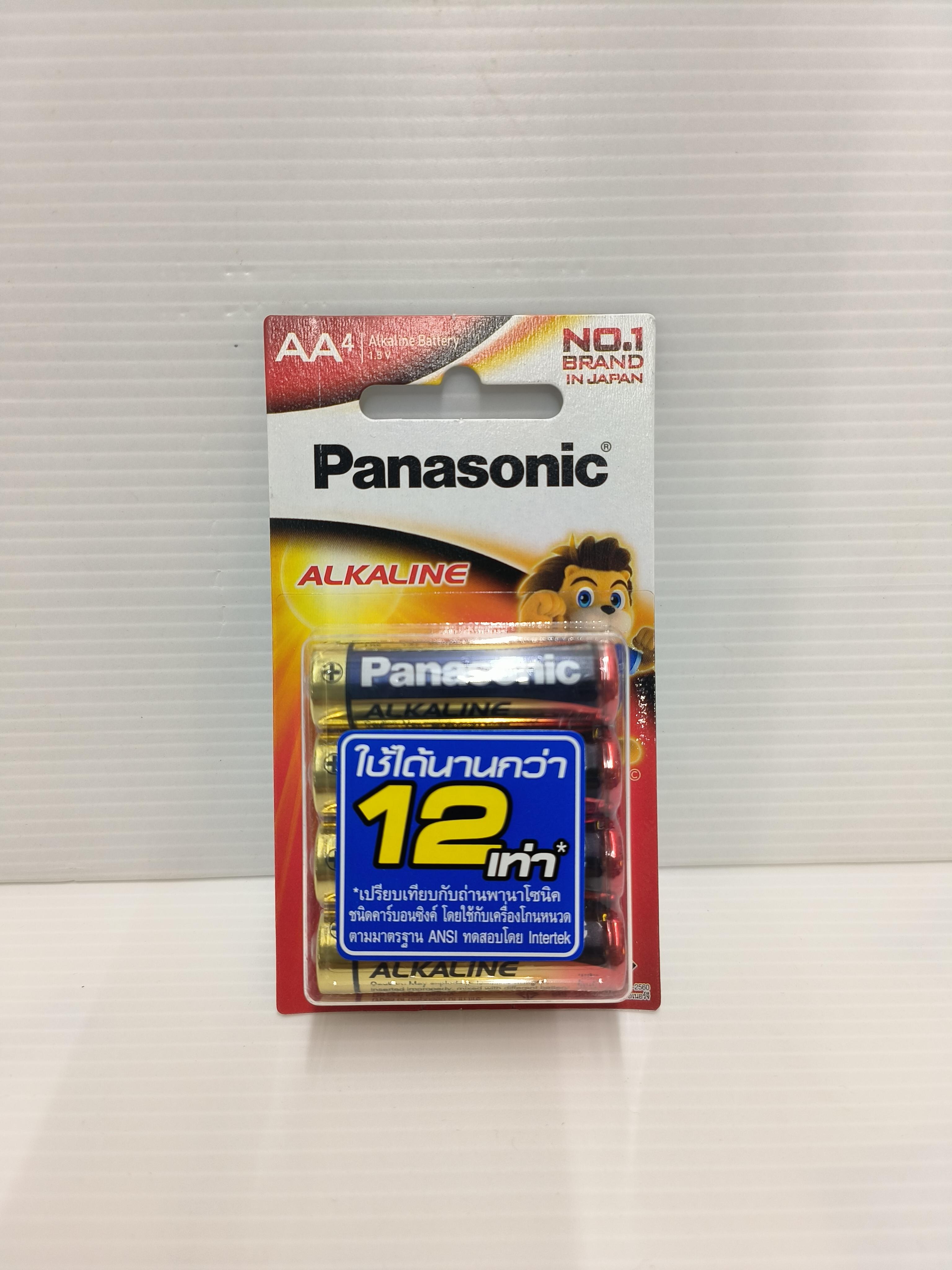 Panasonic ถ่านอัลคาไลน์AA LR6T/4B 4ก้อน (12/กล่อง)