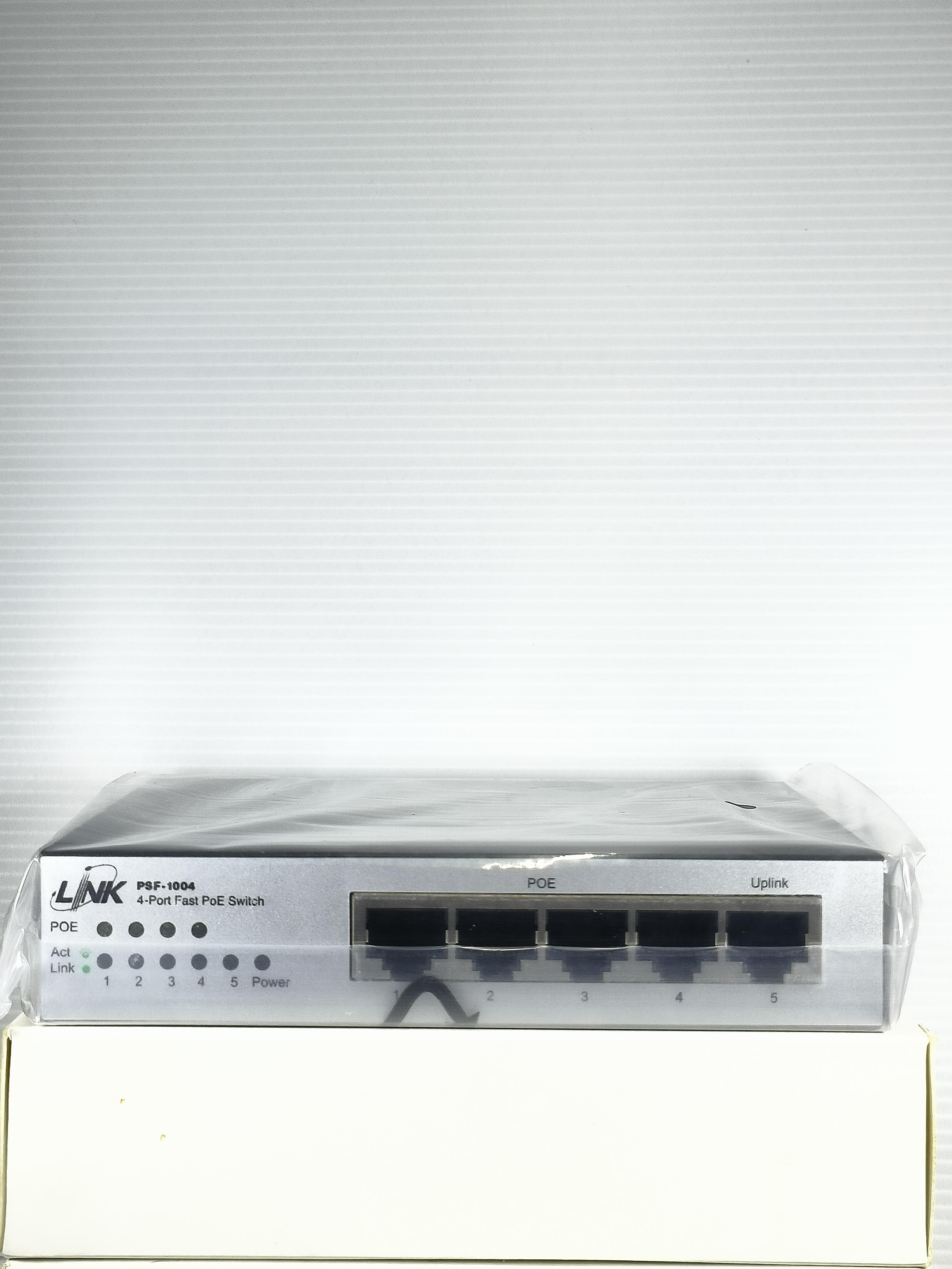 LINK 4 PORT FAST PoE SWITCH 60w PSF1004